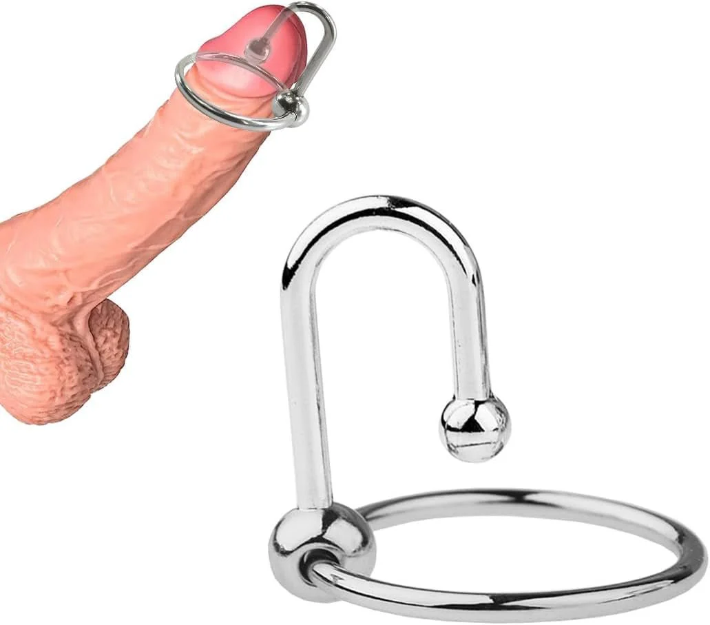 SteelHold Stainless Steel Cock Ring & Urethral Sound - Image 2