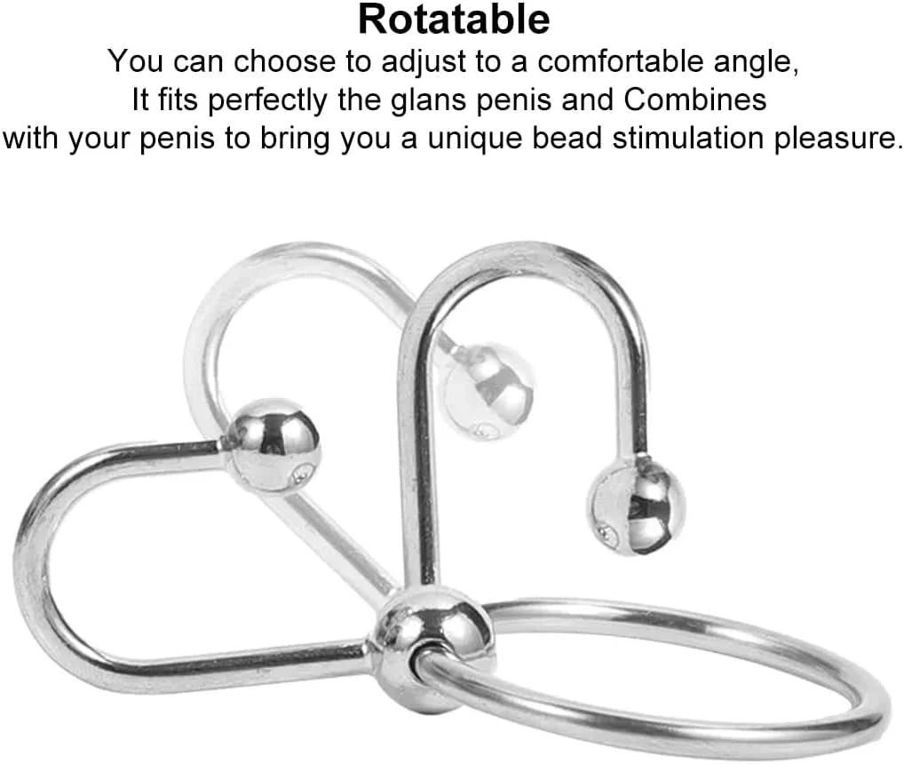 SteelHold Stainless Steel Cock Ring & Urethral Sound - Image 6