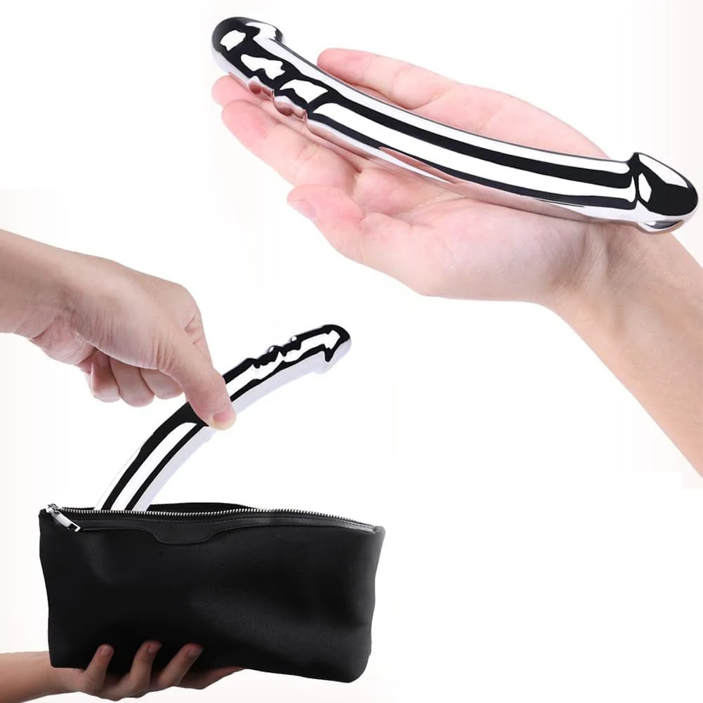SteelScepter Metal Double Ended Dildo - Image 5