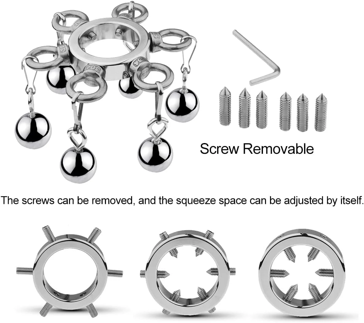 SteelTension Stainless Steel CBT Ball Stretcher - Image 4