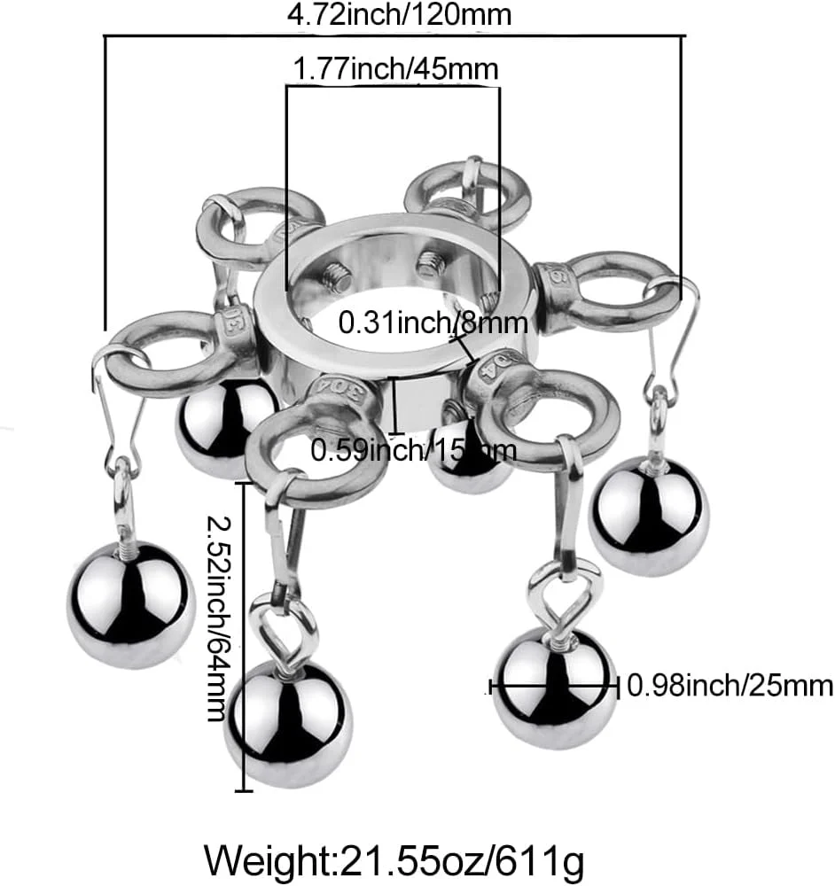 SteelTension Stainless Steel CBT Ball Stretcher - Image 5