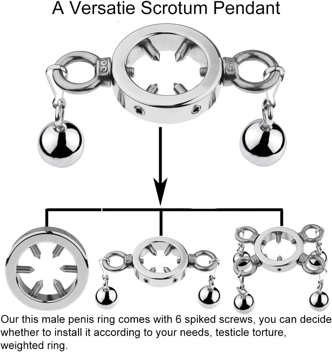 SteelTension Stainless Steel CBT Ball Stretcher - Image 7