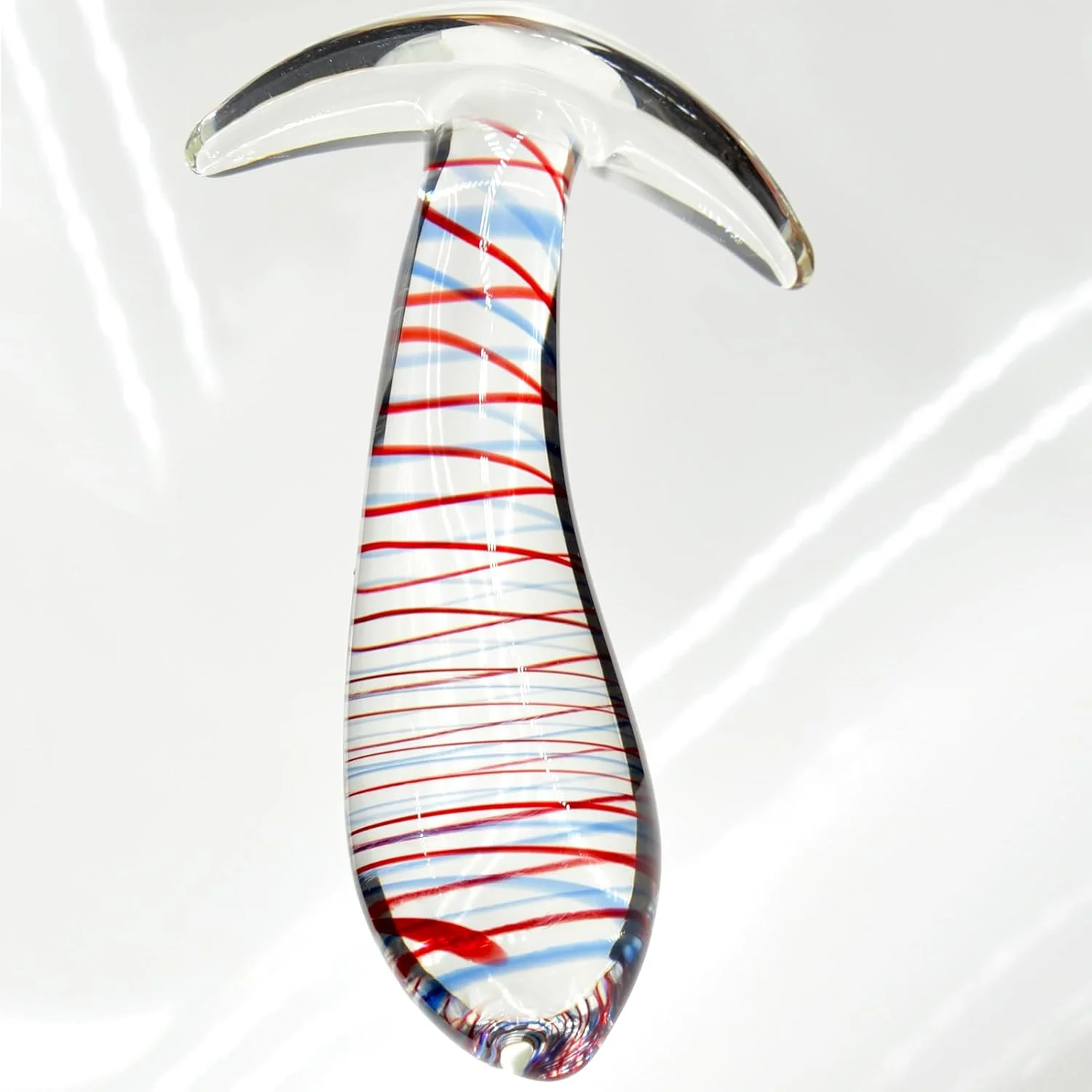 StripeGlow Glass Anal Plug - Image 10