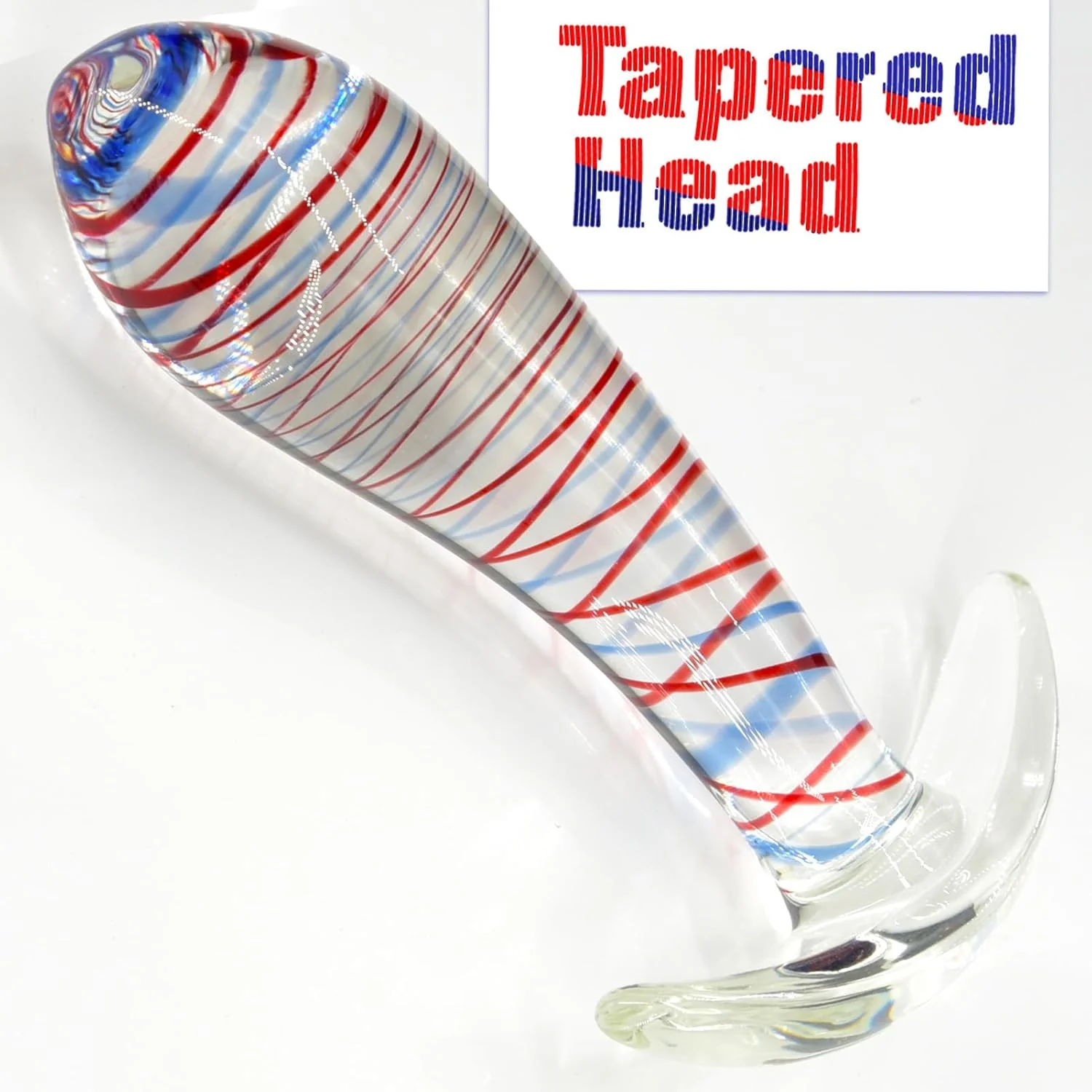 StripeGlow Glass Anal Plug - Image 5