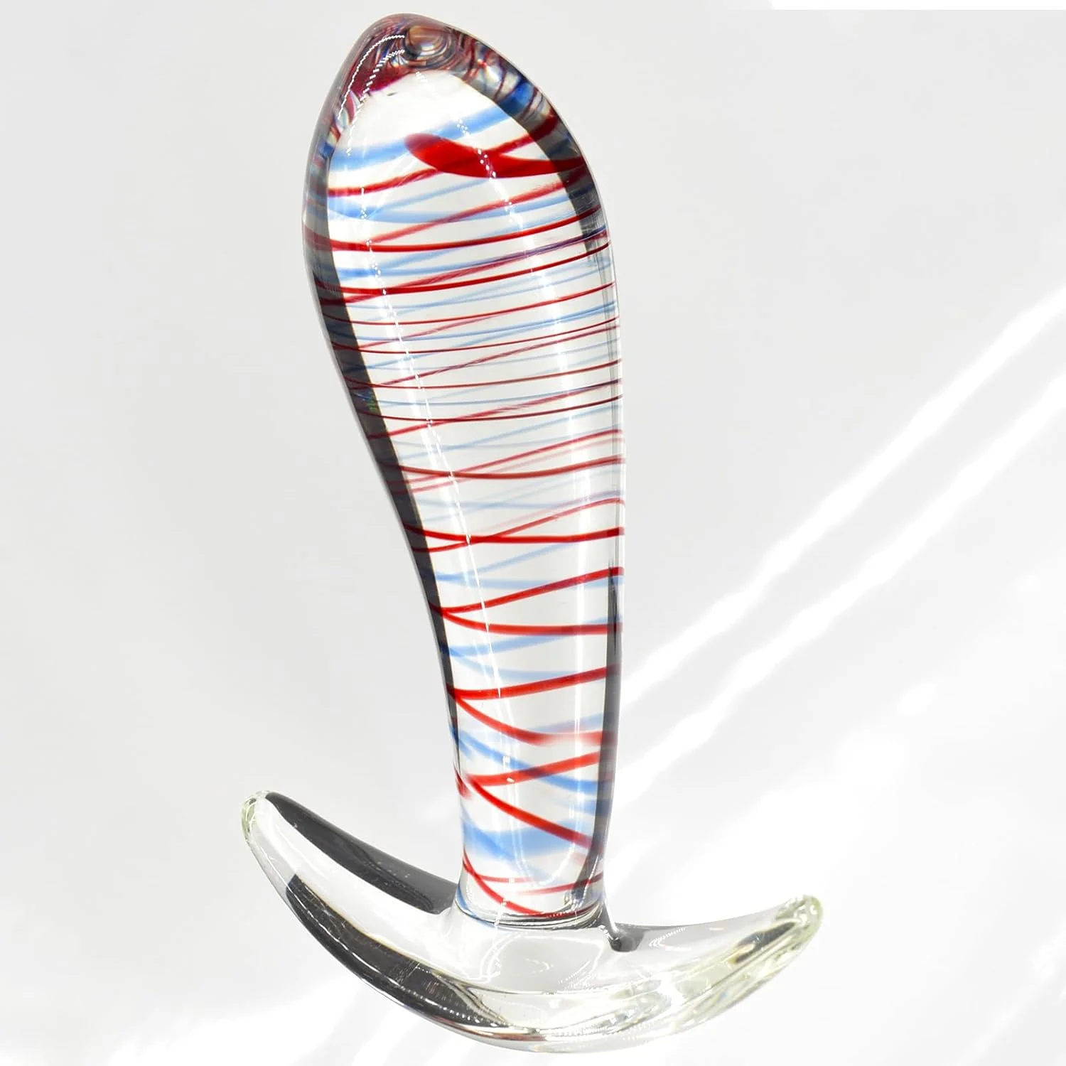 StripeGlow Glass Anal Plug - Image 7