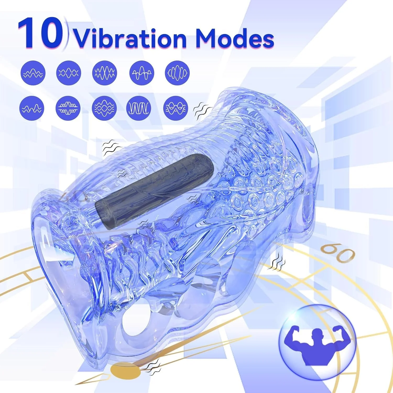 StrokeLock Male Stroker Sleeve with Bullet Vibrator - Image 4