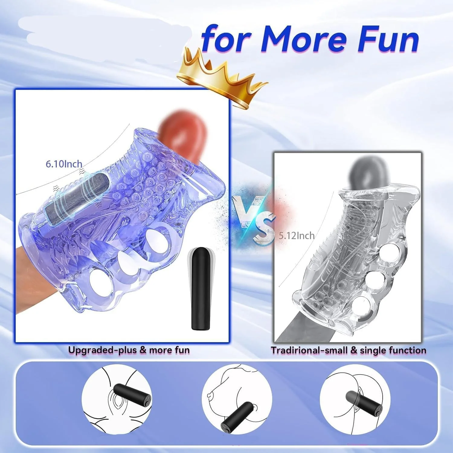 StrokeLock Male Stroker Sleeve with Bullet Vibrator - Image 5
