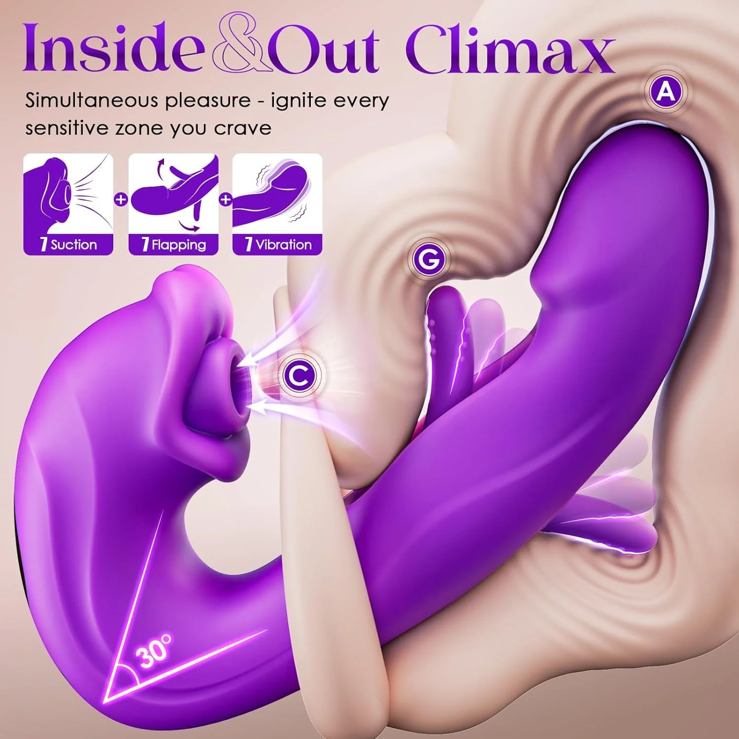 VixenNova AI Suction G-Spot Flapping Vibrator - Image 3