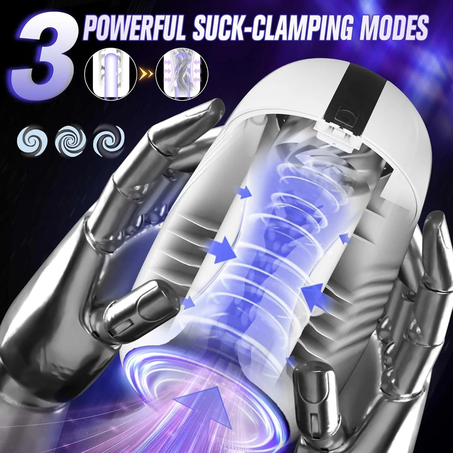 SuctionForge Sucking & Vibrating Penis PE Trainer - Image 3