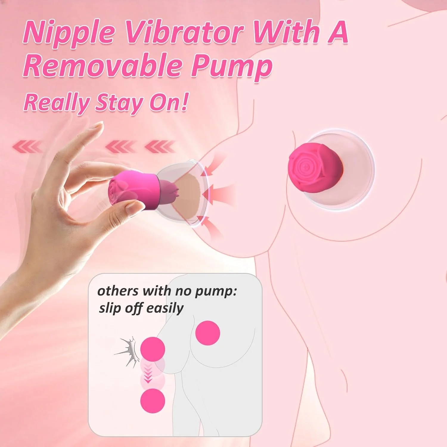 SuctionRose App-Controlled Nipple Sucker Vibrators - Image 3