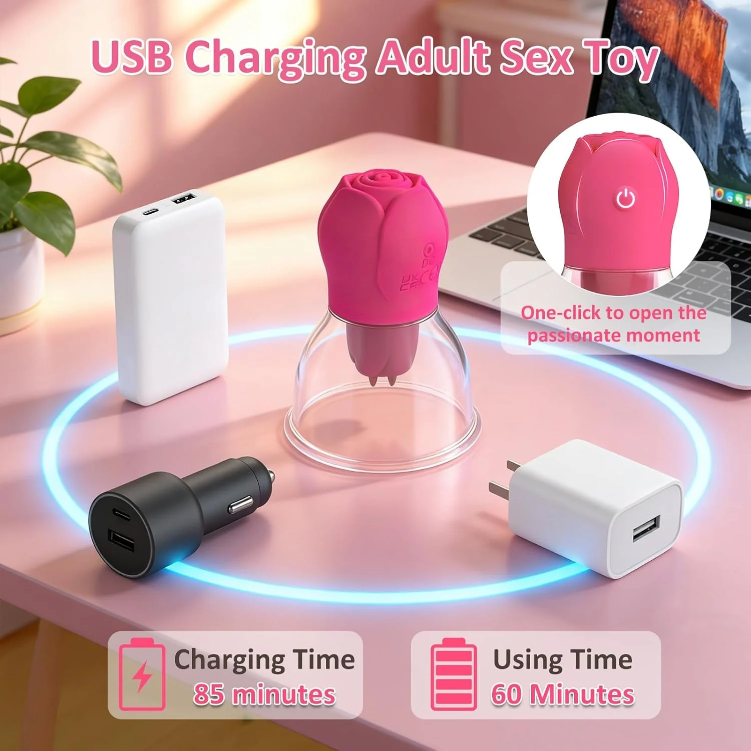 SuctionRose App-Controlled Nipple Sucker Vibrators - Image 8