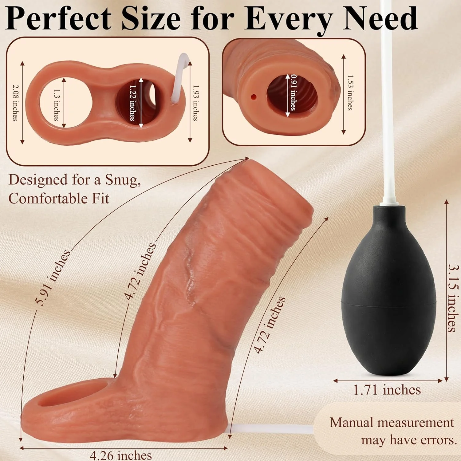SurgeFlex Realistic Squirting Penis Sleeve - L - Image 6
