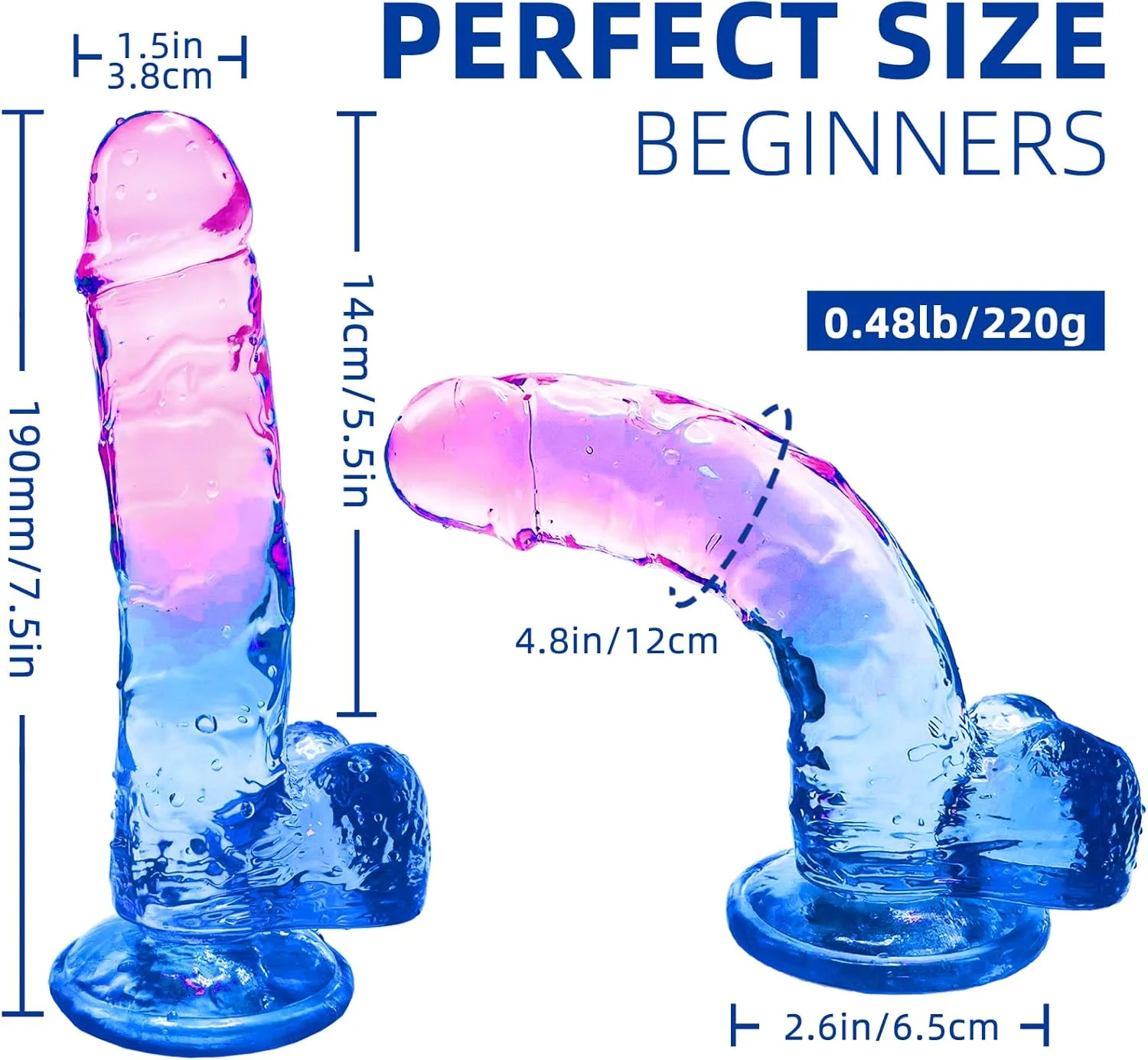 SurrealCurve Gradient 7.6" Dildo - Image 4