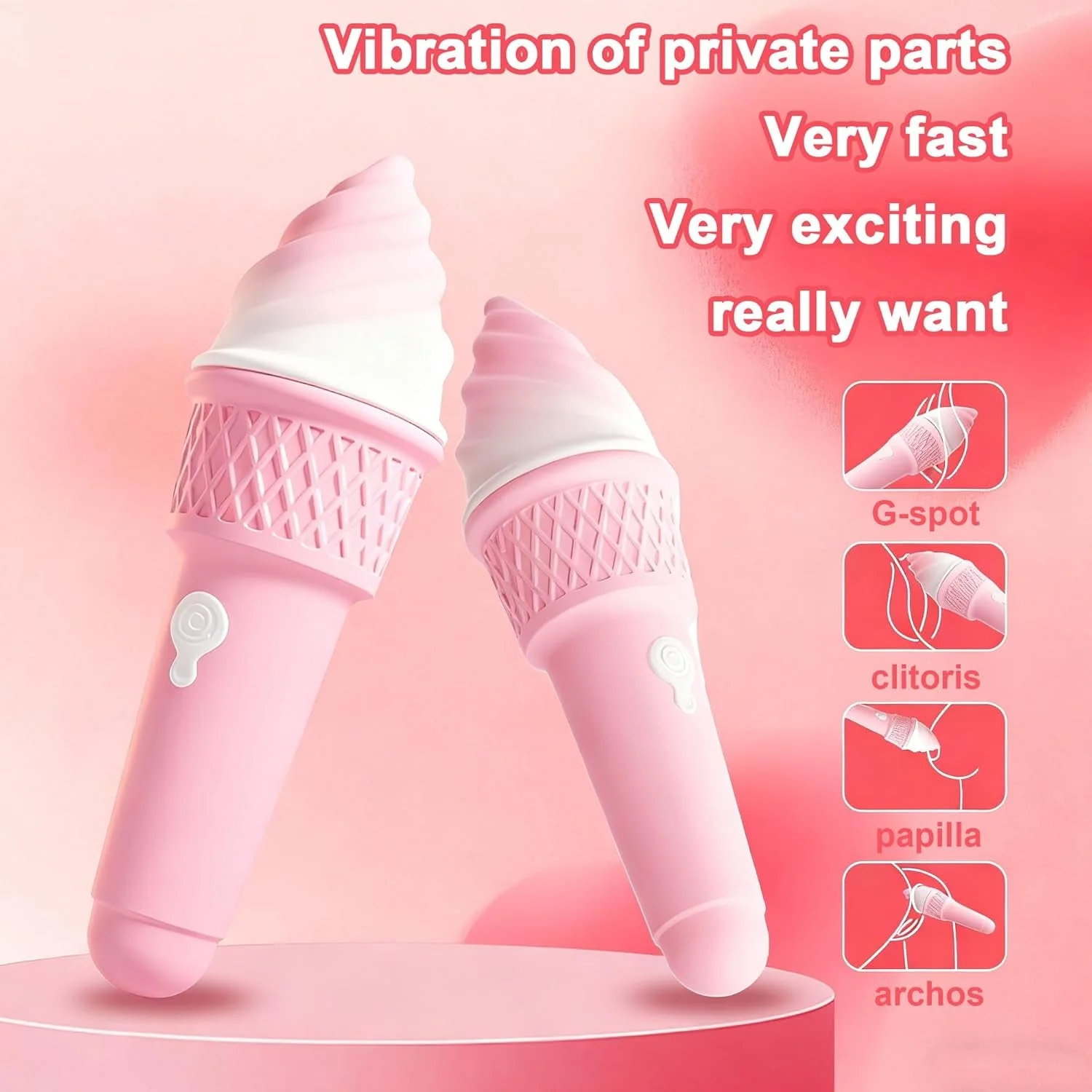 SweetRush Magic Ice Cream Wand Vibrator - Image 3