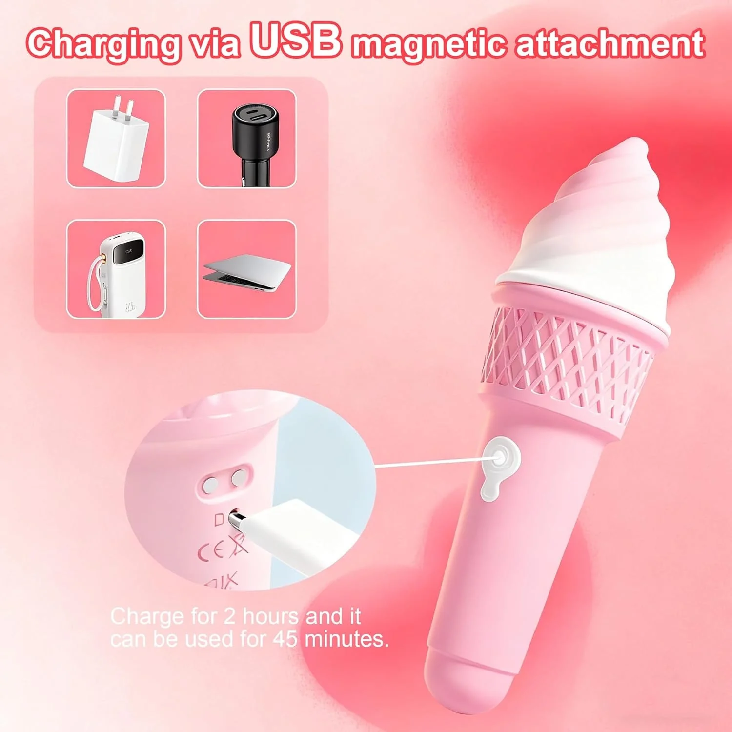 SweetRush Magic Ice Cream Wand Vibrator - Image 5