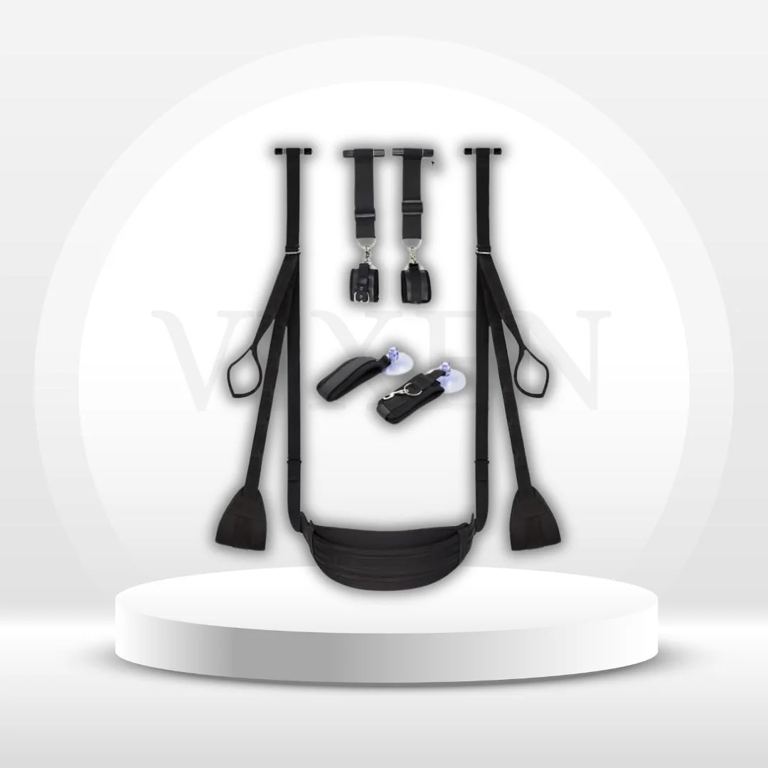 SwingShift 2-in-1 Door Sex Swing & Restraint Set 300lb