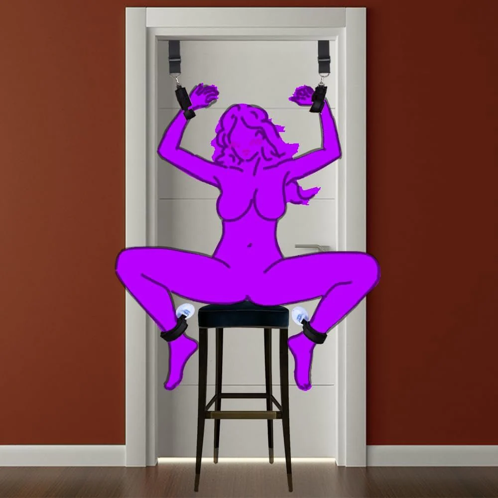 SwingShift 2-in-1 Door Sex Swing & Restraint Set 300lb - Image 7