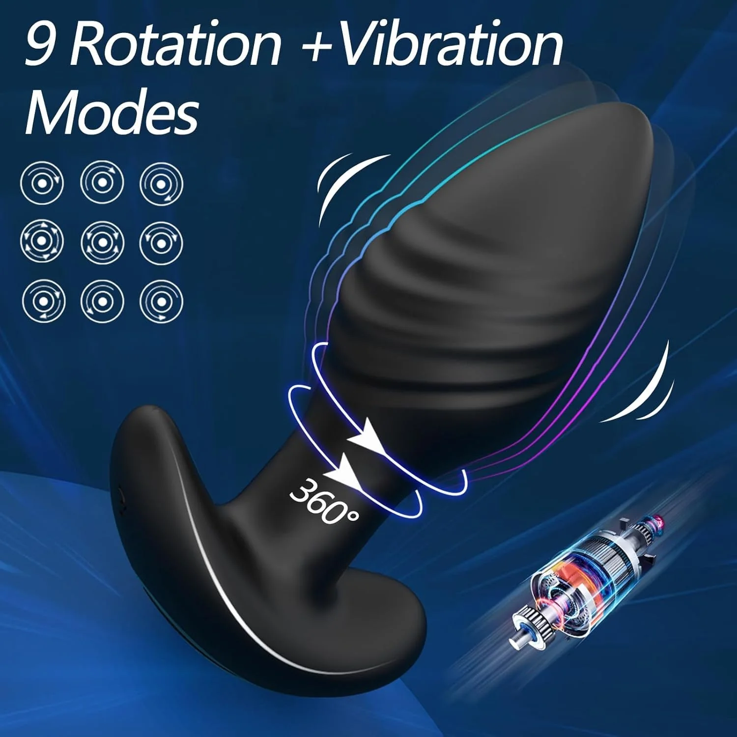 SwirlCommand 360° App Controlled Rotating Butt Plug - Image 3