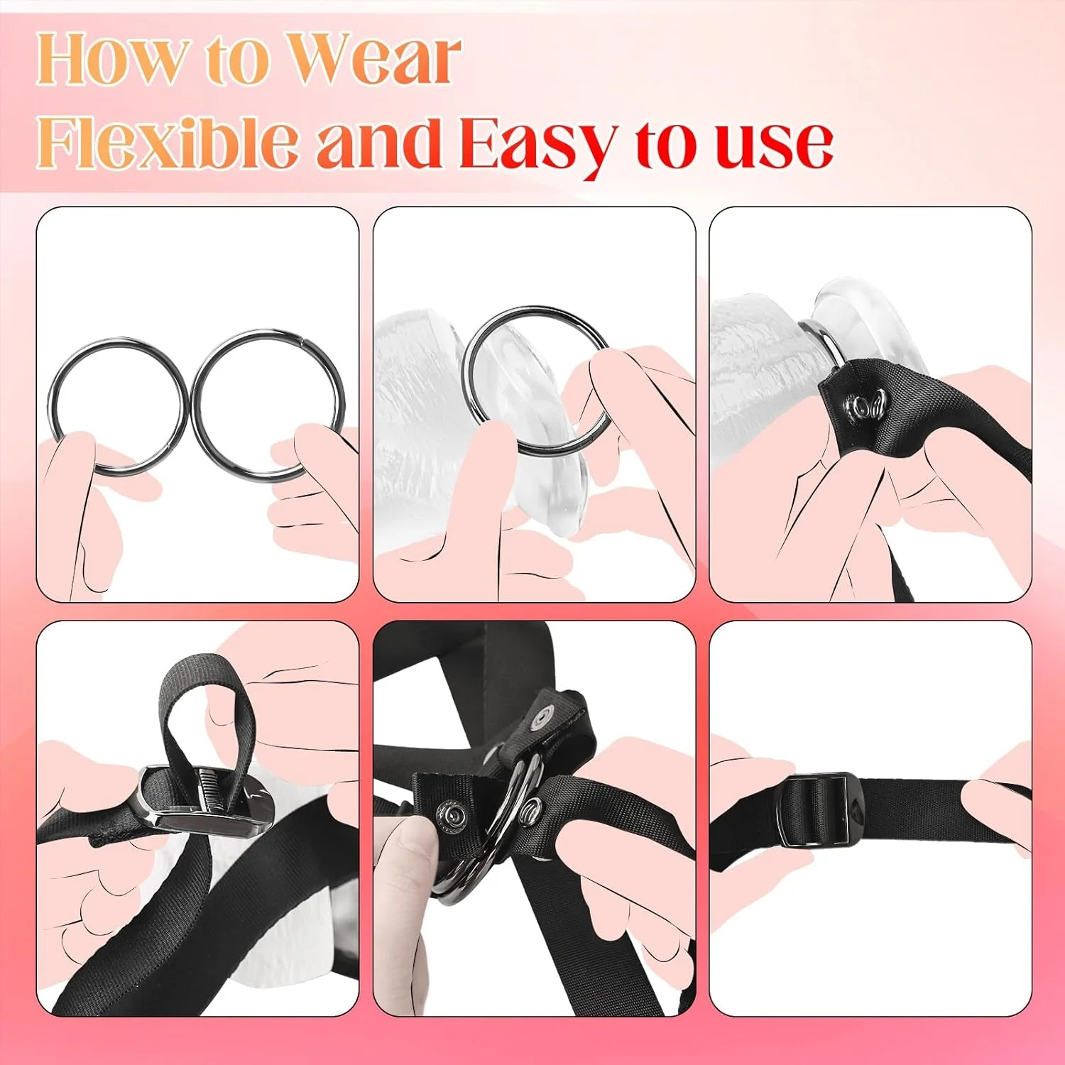 SwitchPlay Adjustable Strap-On Harness Dual O-Rings - Image 5