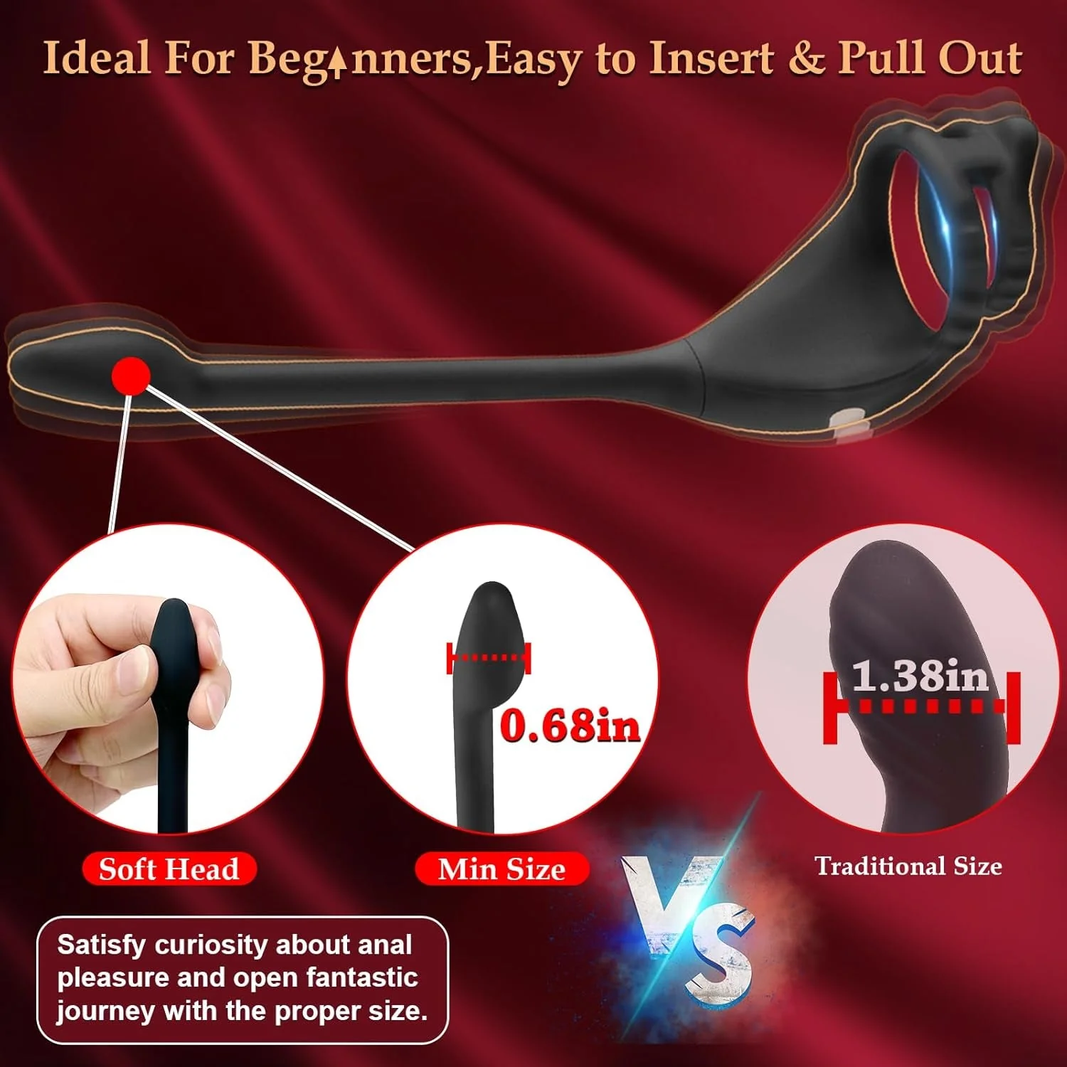 TaintPulse Vibrating Cock Ring Prostate Plug - Image 3