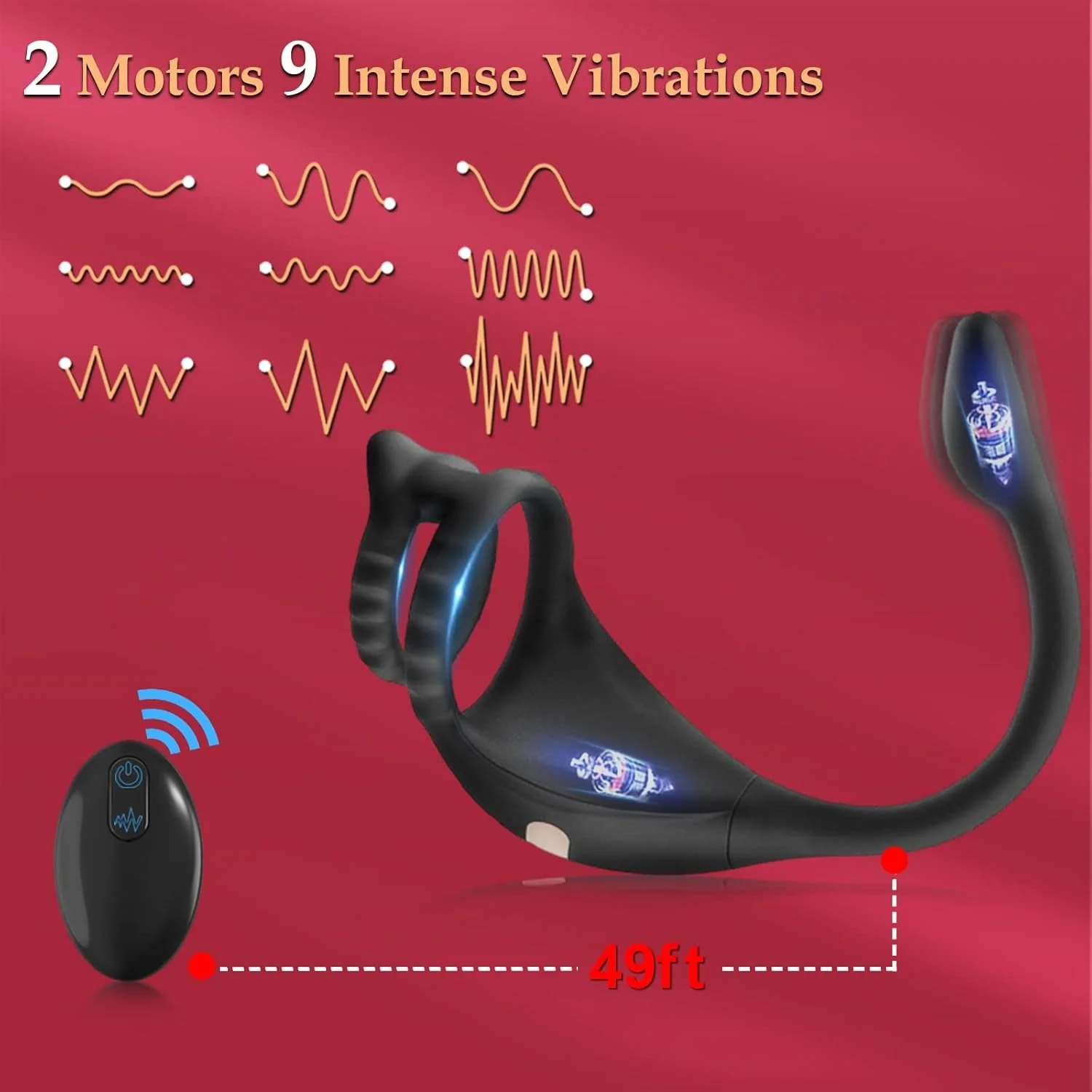 TaintPulse Vibrating Cock Ring Prostate Plug - Image 4
