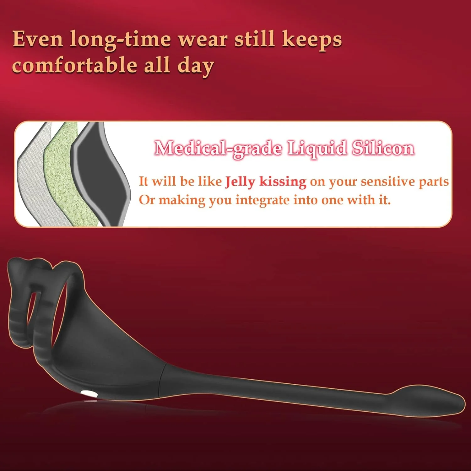 TaintPulse Vibrating Cock Ring Prostate Plug - Image 6