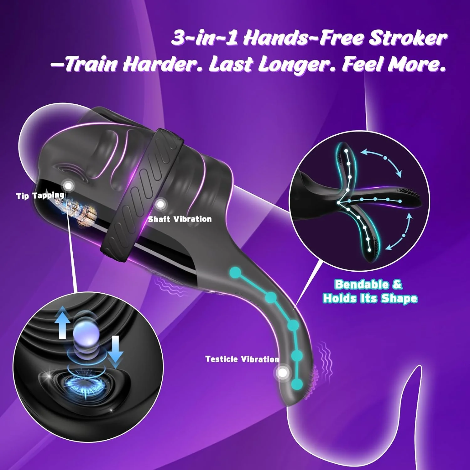 TapFlex Tapping Penis Trainer Vibrator - Image 2