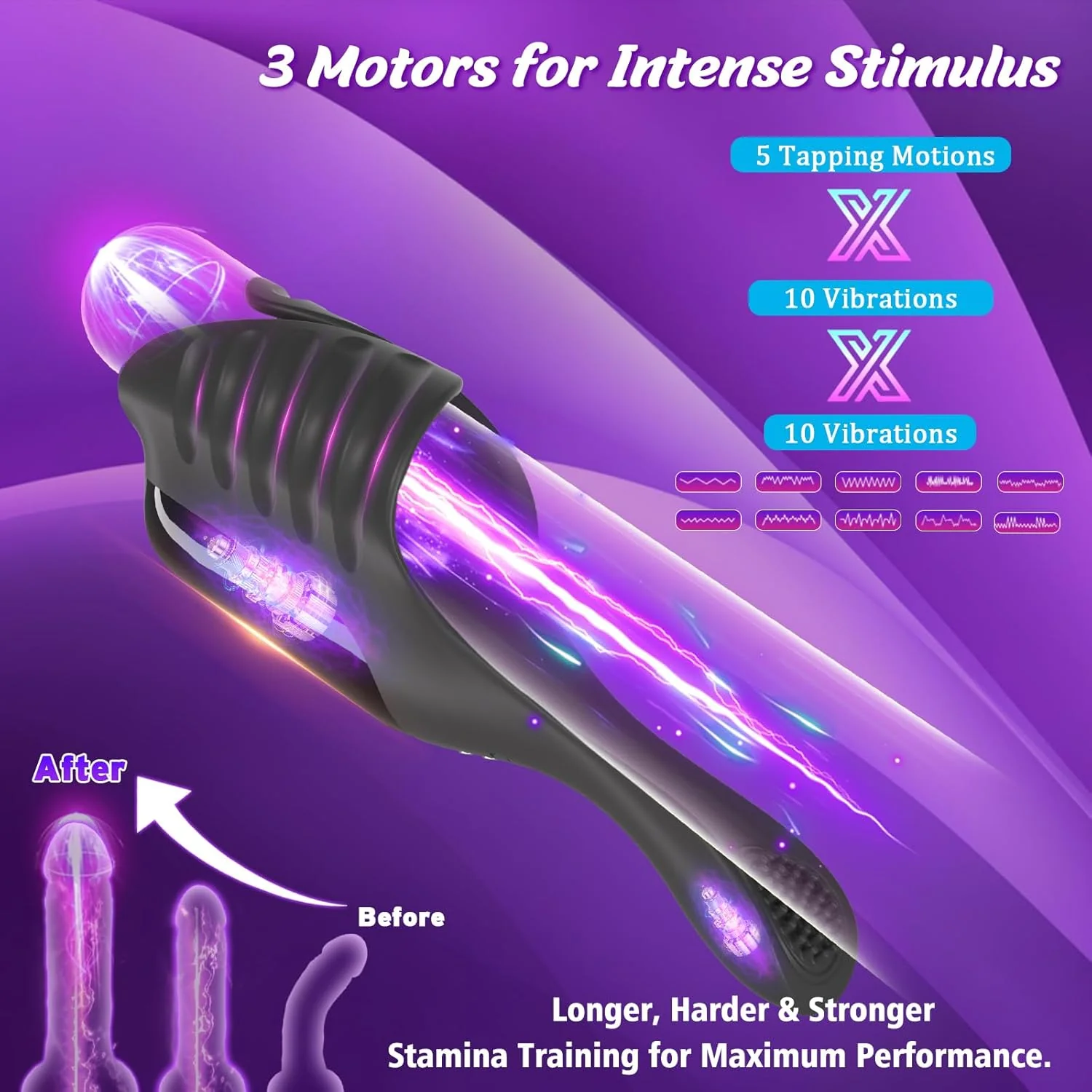 TapFlex Tapping Penis Trainer Vibrator - Image 4