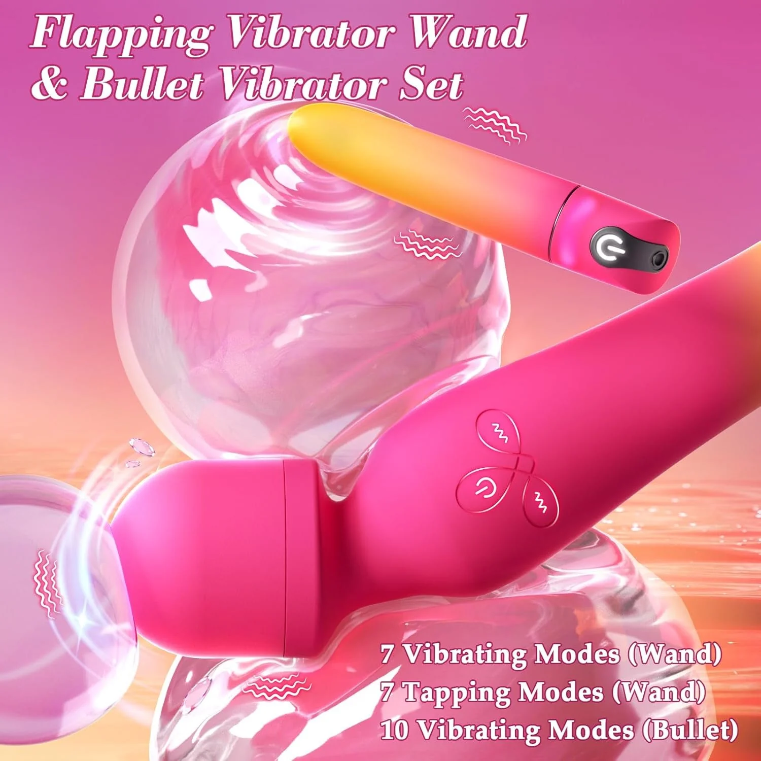TapLuxe G-Spot Wand & Bullet Vibrator Set - Image 2