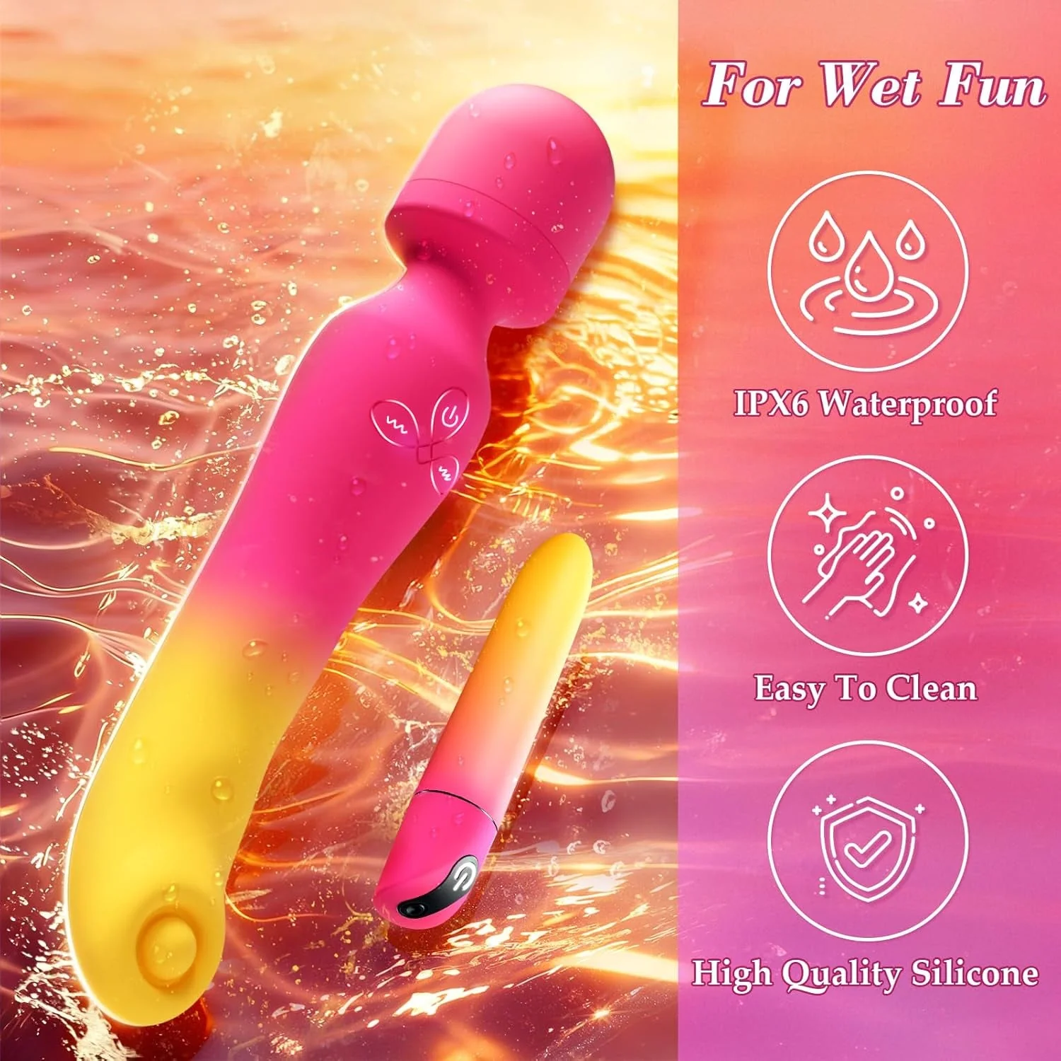 TapLuxe G-Spot Wand & Bullet Vibrator Set - Image 5