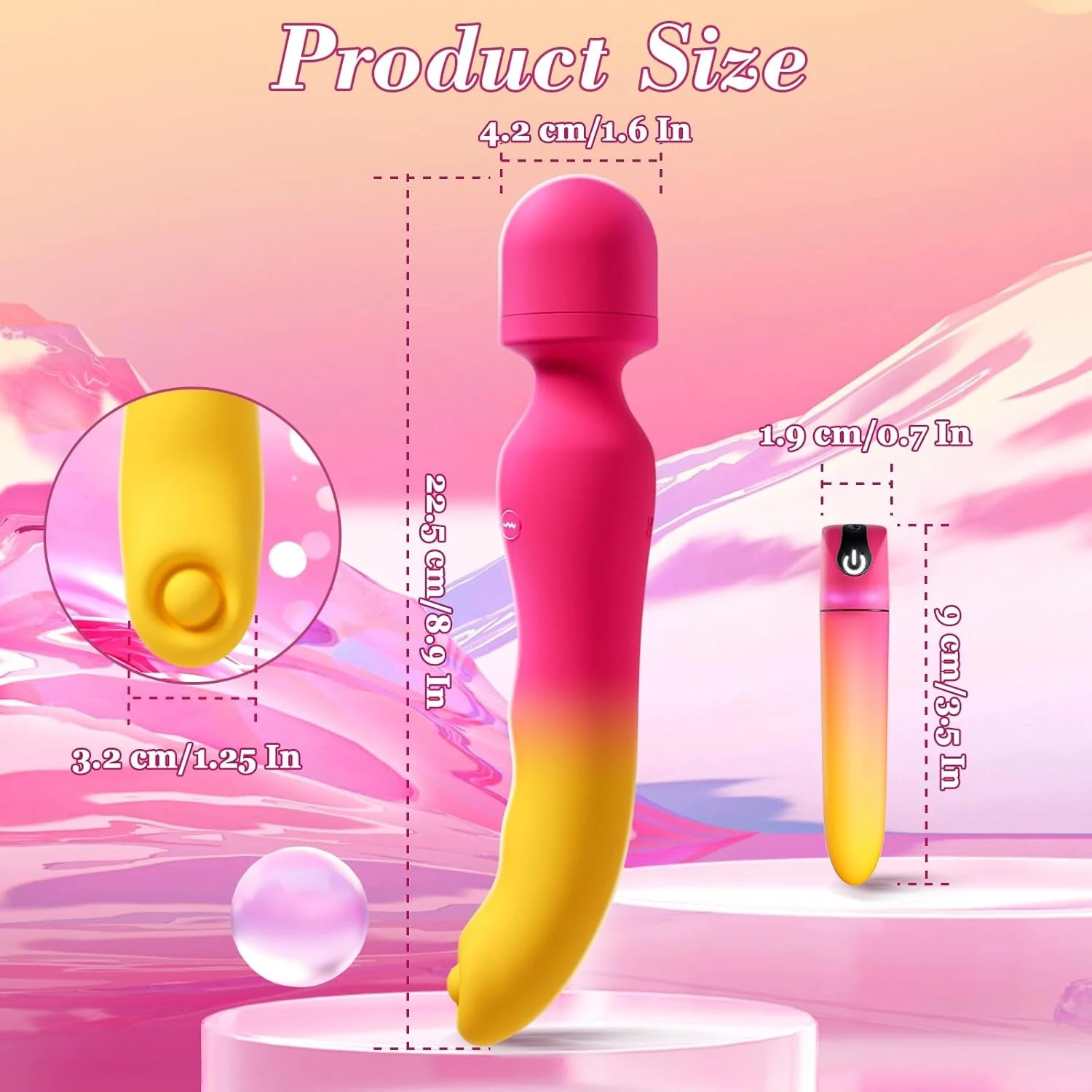 TapLuxe G-Spot Wand & Bullet Vibrator Set - Image 6