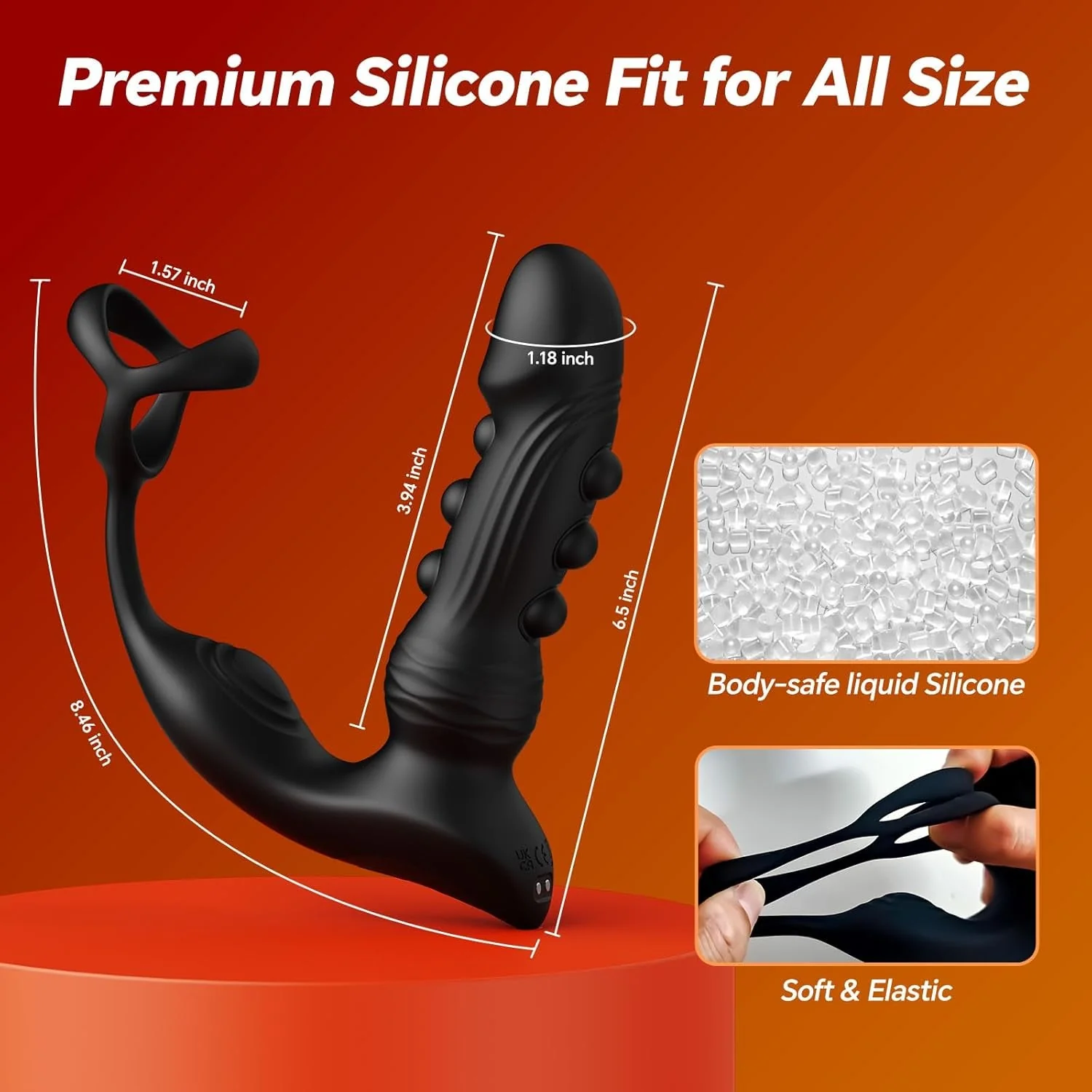 TapPulse App-Controlled Prostate Massager Cock Ring - Image 6