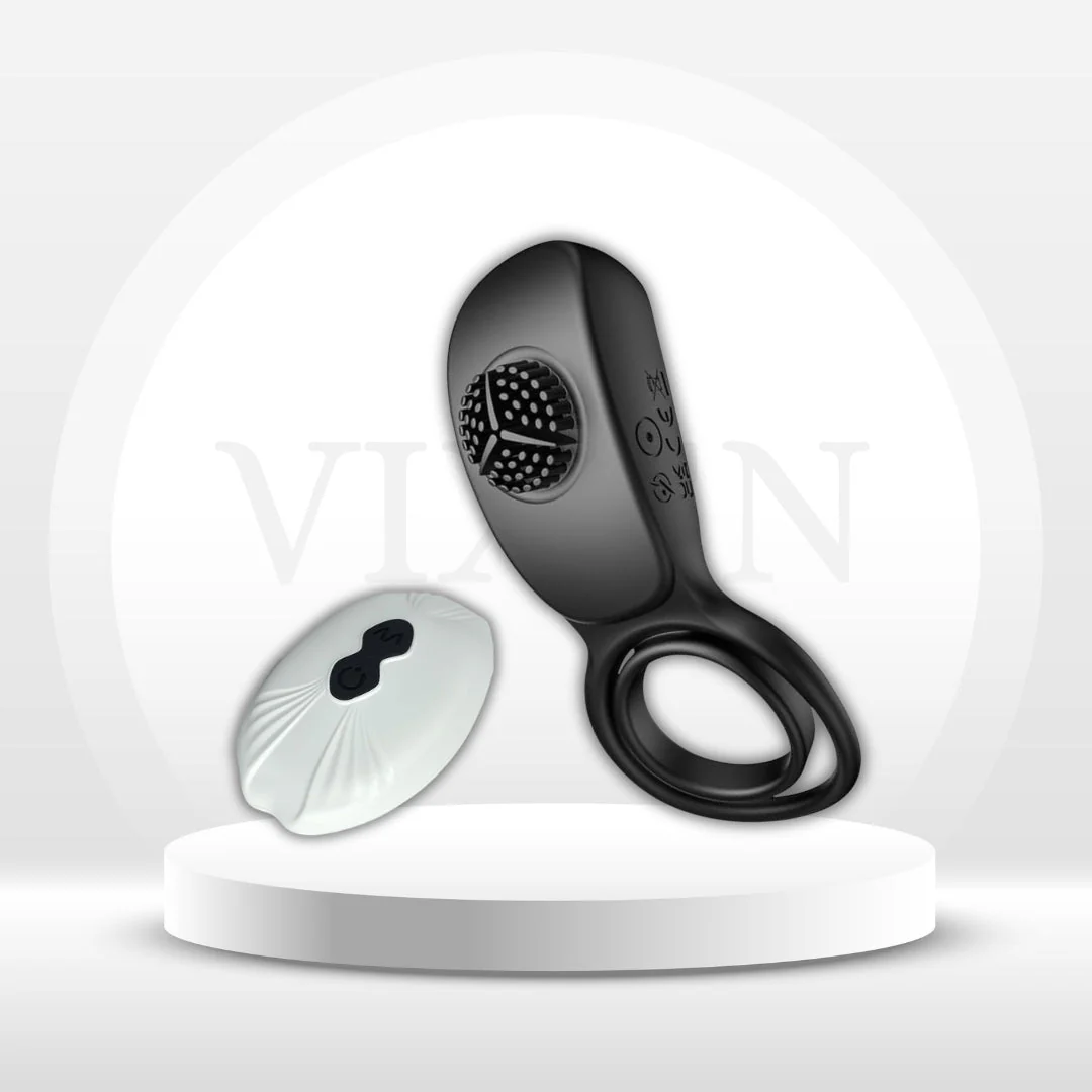 TeaseDrop Vibrating Cock Ring Clit Stimulator for Couples