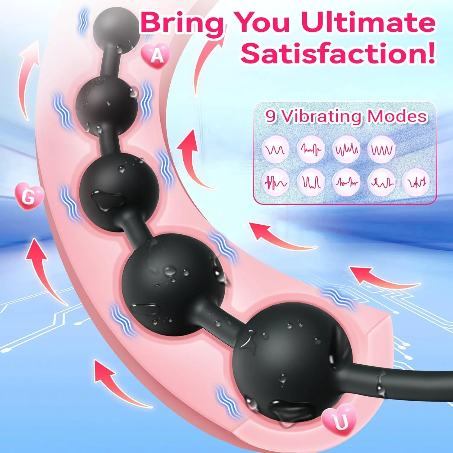 TemptLink App-Control Anal Beads & G-Spot Vibrator - Image 2