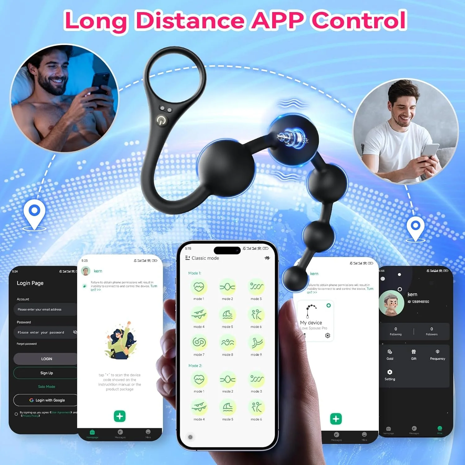 TemptLink App-Control Anal Beads & G-Spot Vibrator - Image 4