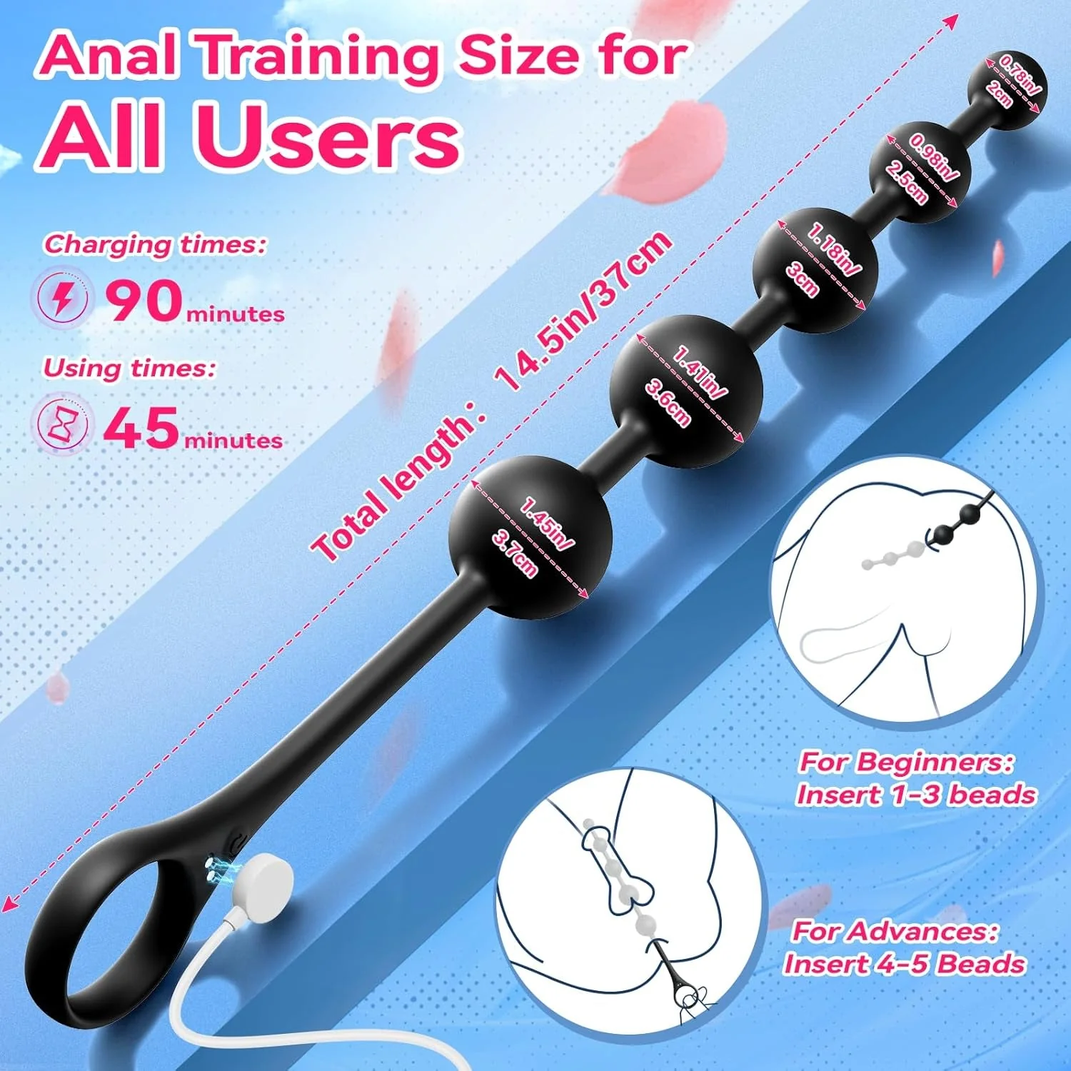 TemptLink App-Control Anal Beads & G-Spot Vibrator - Image 5