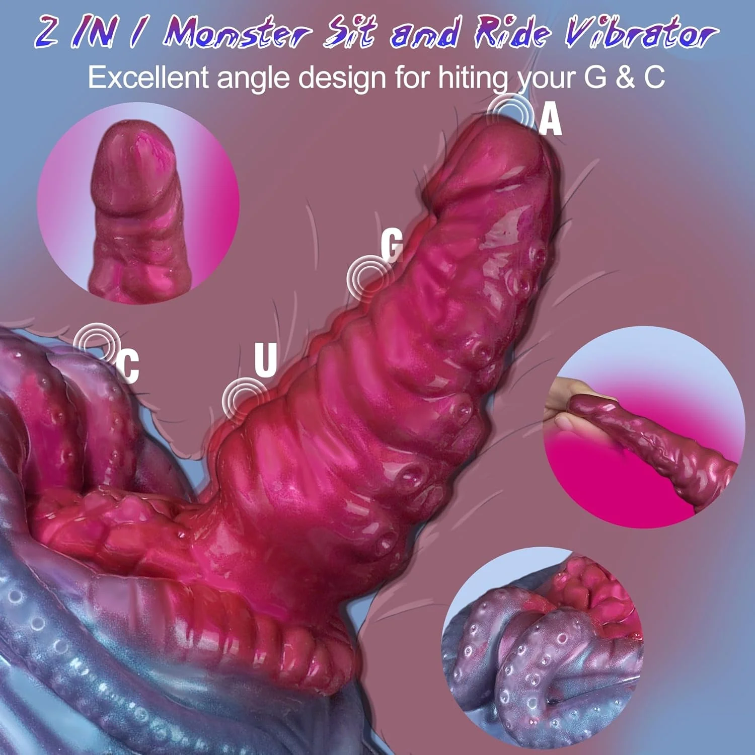 TentacleRide Riding Dildo Vibrator & Grinder - Image 4