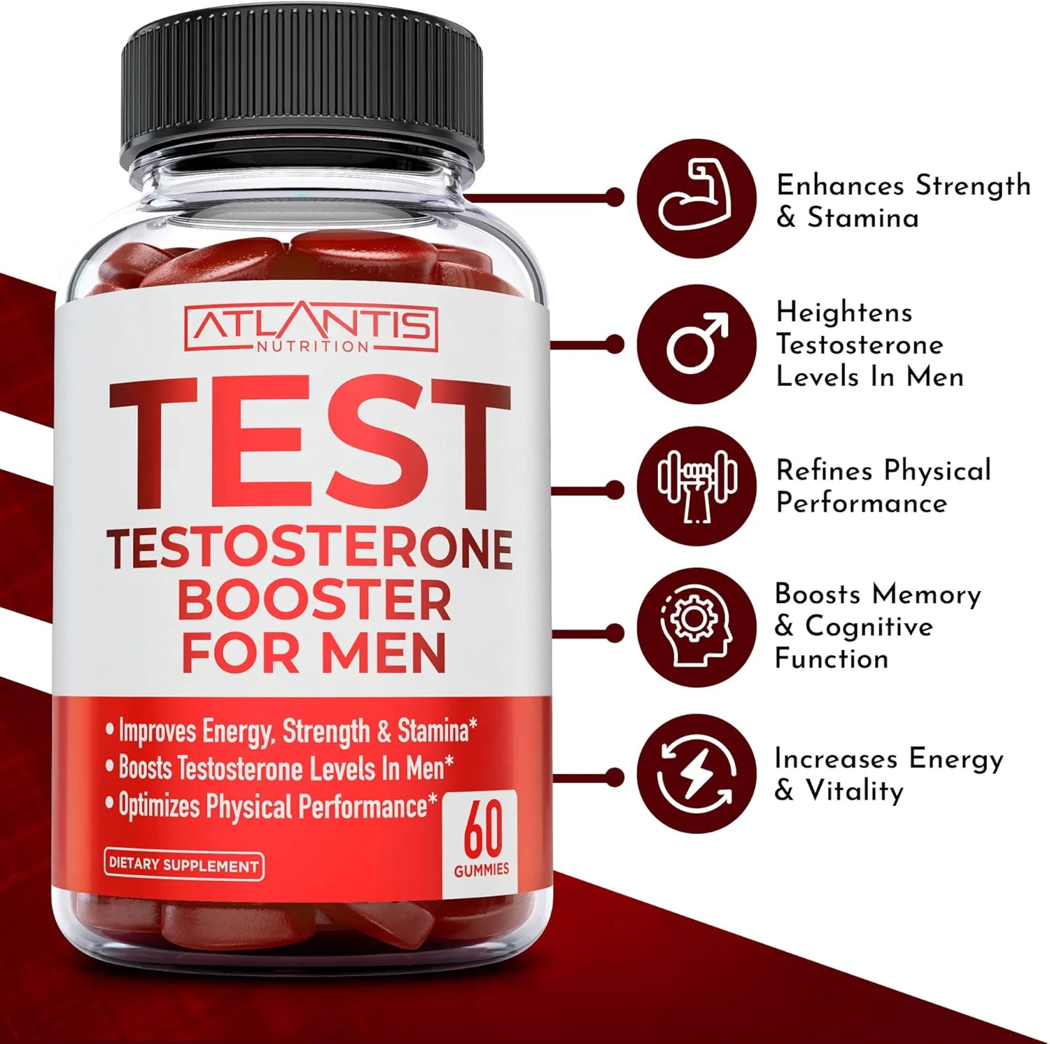 Testosterone Gummies for Men – Energy & Libido Booster - Image 3