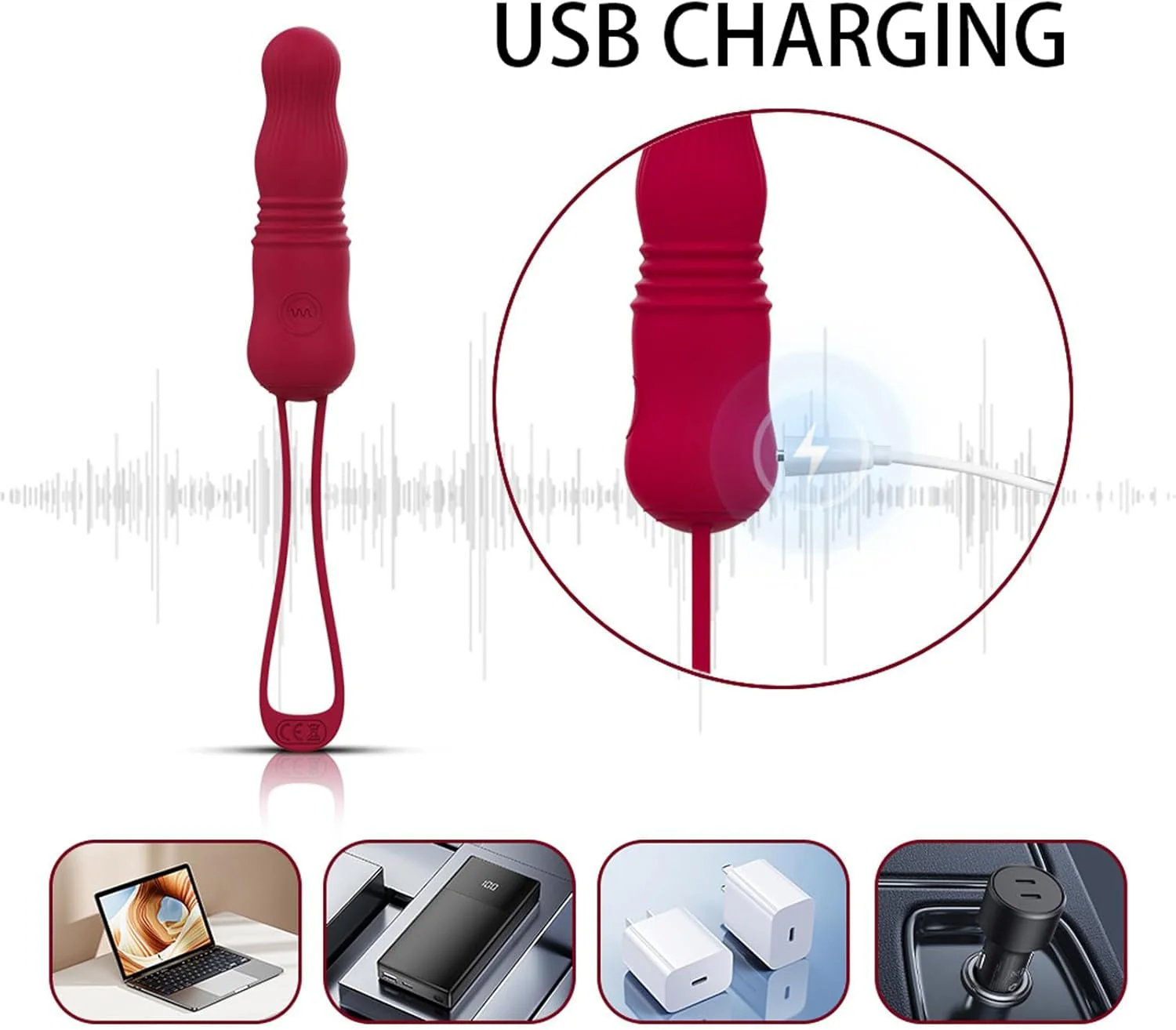 TetherPulse Mini G-Spot Thrusting Bullet Vibrator - Image 3
