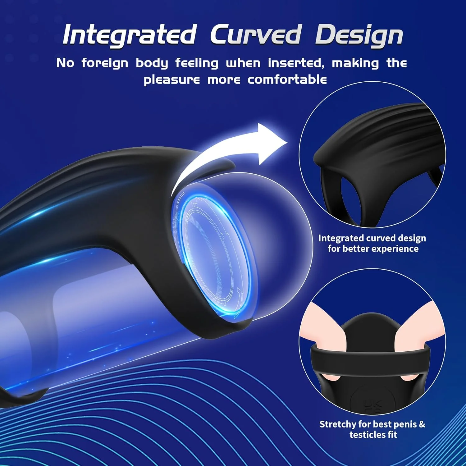 ThickSync Vibrating Penis Sleeve with G-Spot Stimulator - Image 4