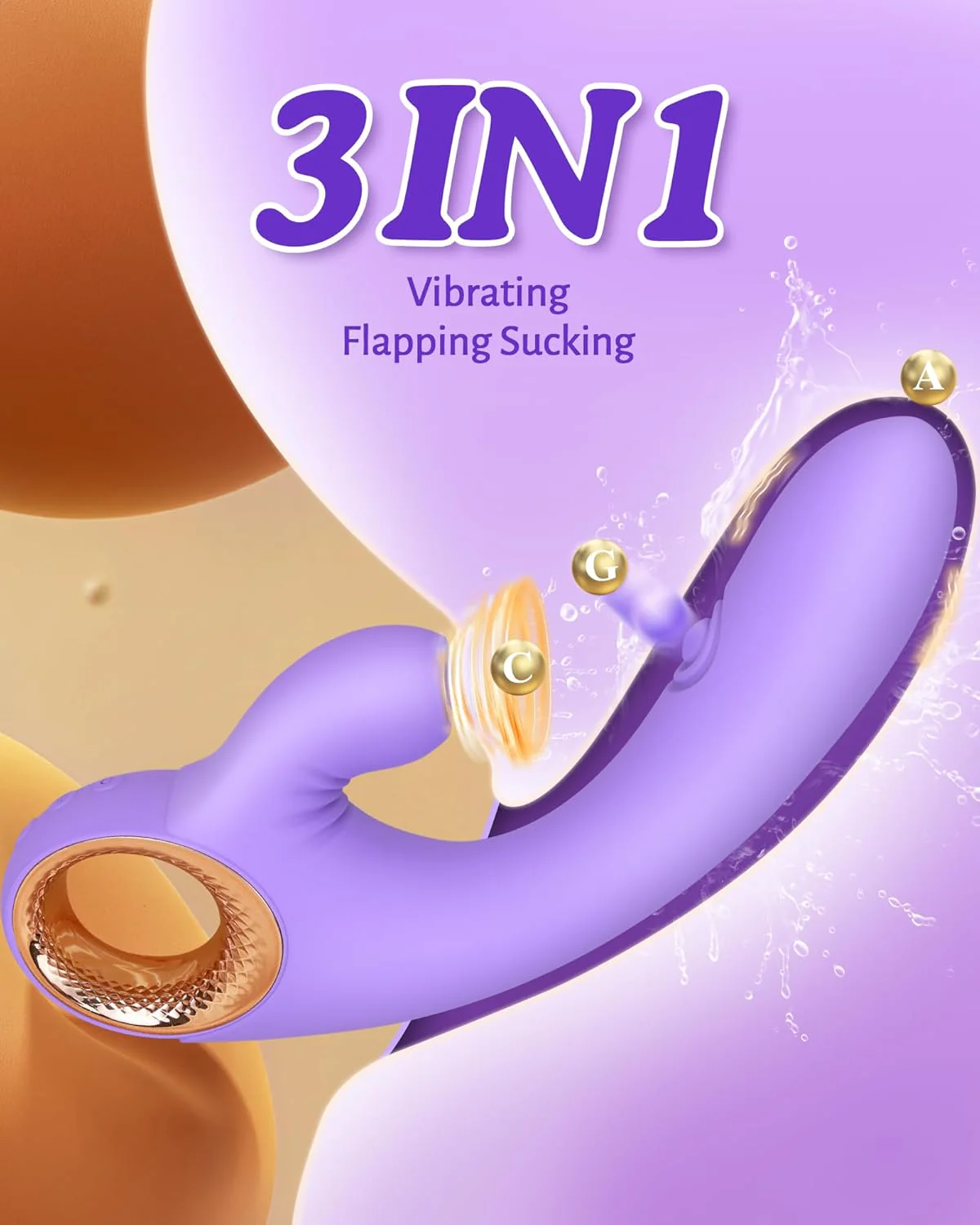 ThrillCraft 3-in-1 Clit Sucker, Slapper & Vibrator - Image 3