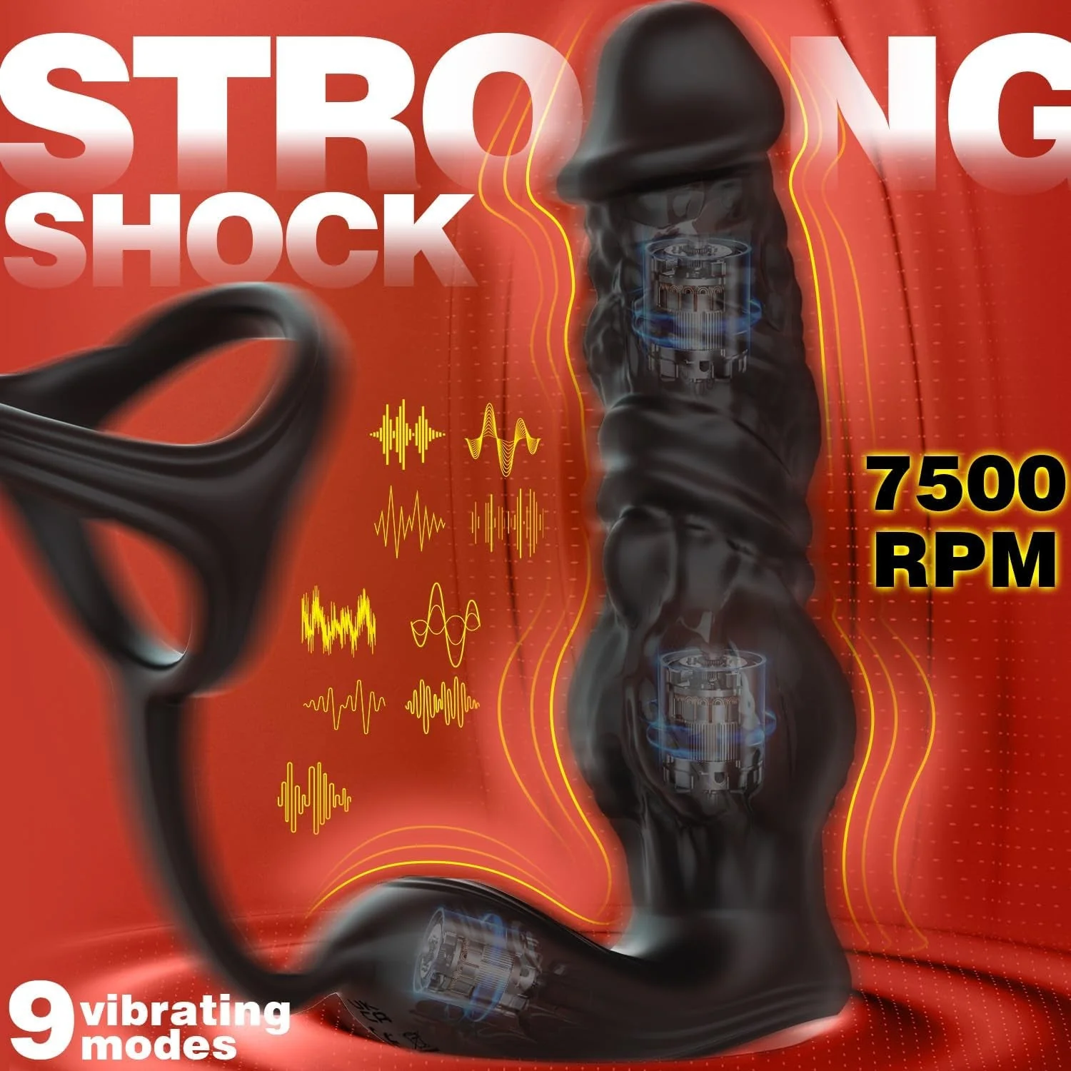 ThrustDrive Fast Thrusting Prostate Massager Cock Ring - Image 4