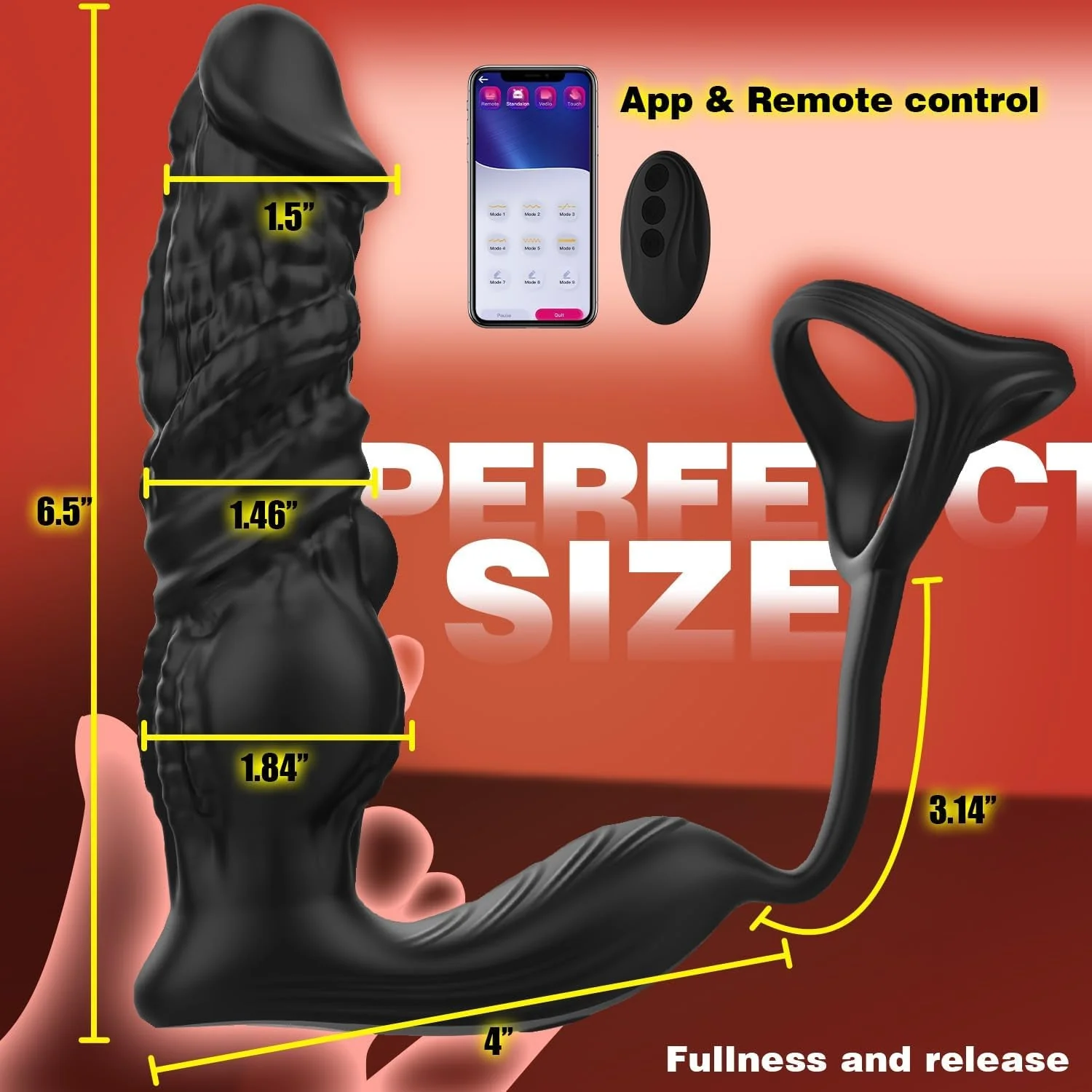 ThrustDrive Fast Thrusting Prostate Massager Cock Ring - Image 6