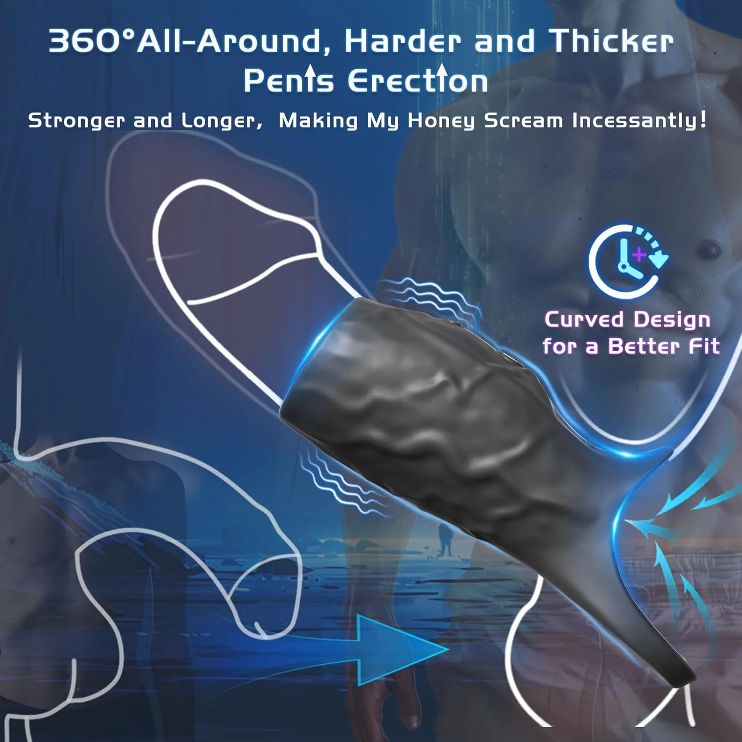 ThrustEdge Boost Girth Vibrating Penis Sleeve - Image 3