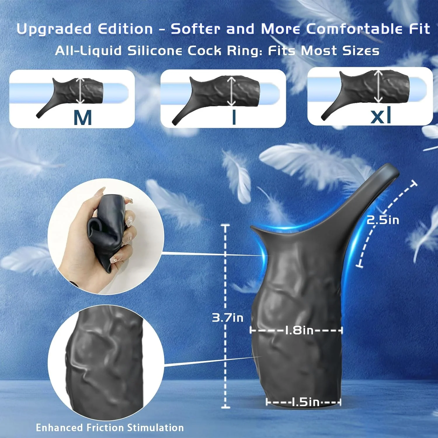 ThrustEdge Boost Girth Vibrating Penis Sleeve - Image 5