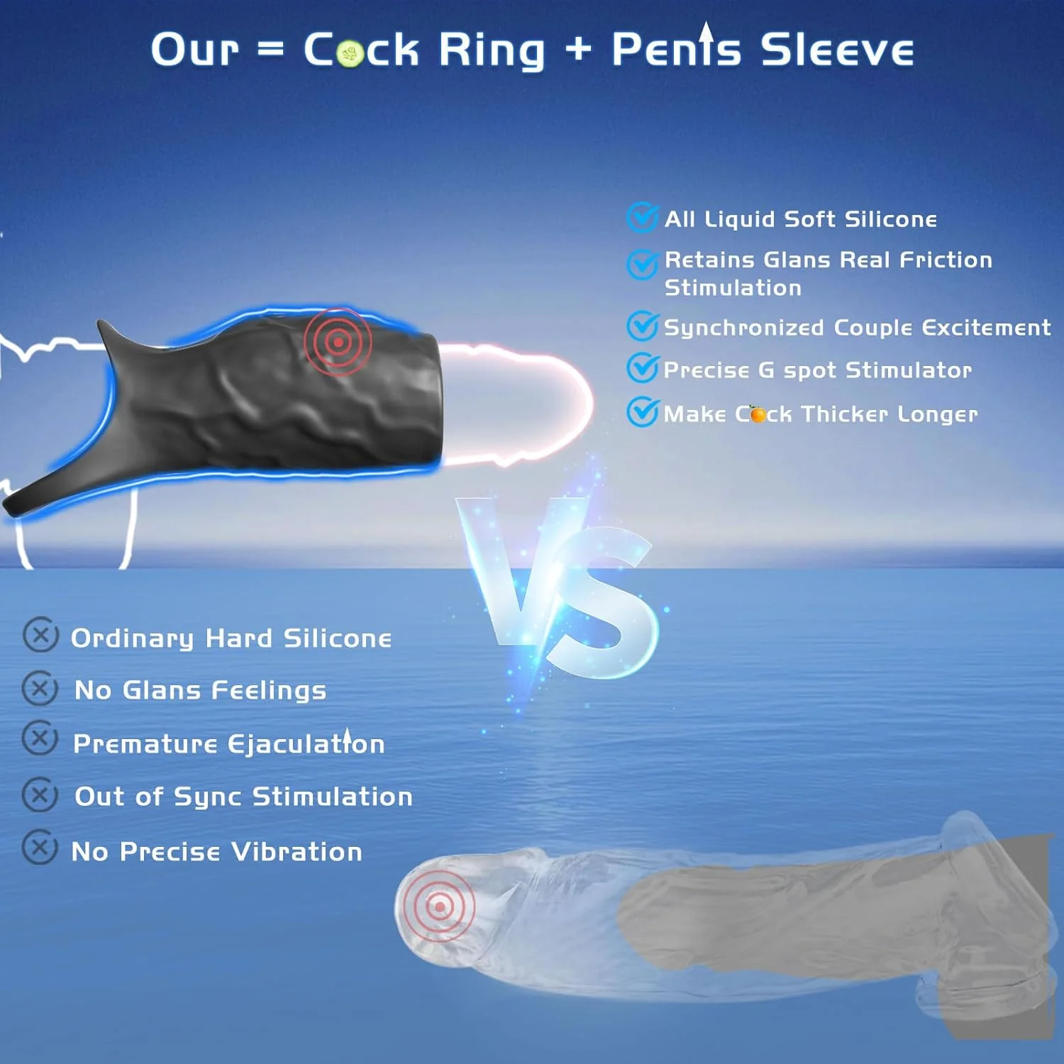 ThrustEdge Boost Girth Vibrating Penis Sleeve - Image 6