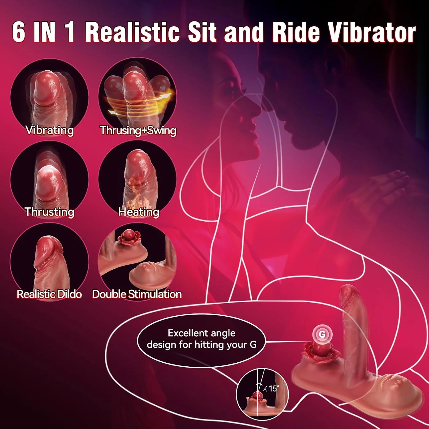 ThrustHeat Ride-On Vibrator with Remote Control - Image 3