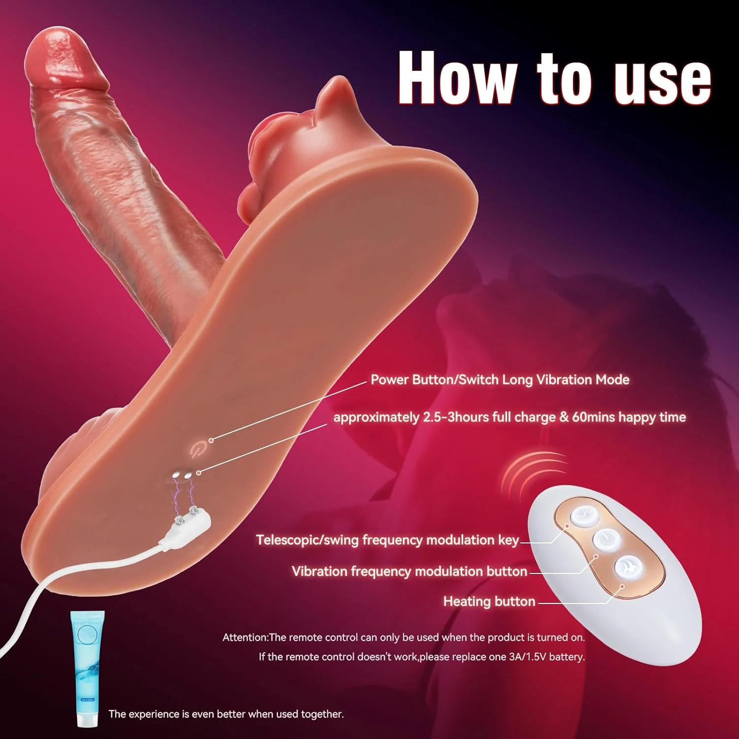 ThrustHeat Ride-On Vibrator with Remote Control - Image 7