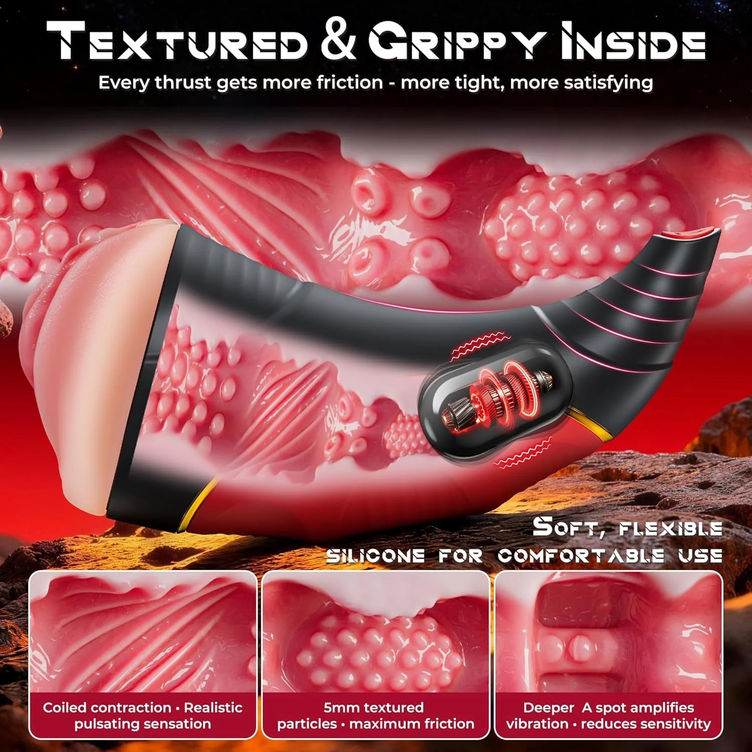 ThrustHorn Vibrating Male Stroker Fleshlight - Image 4