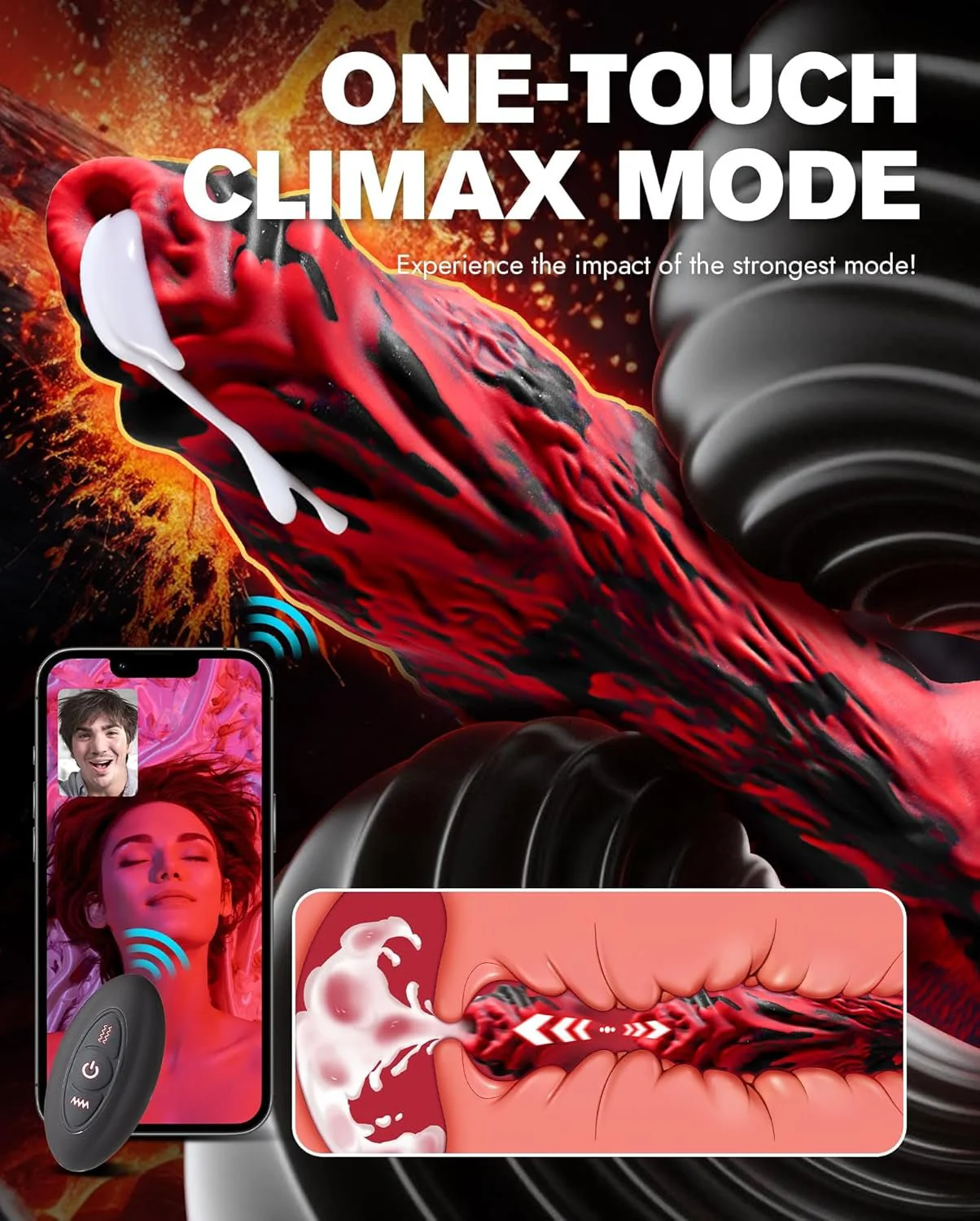 BeastPulse Fantasy Monster Thrusting Dildo Vibrator - Image 3